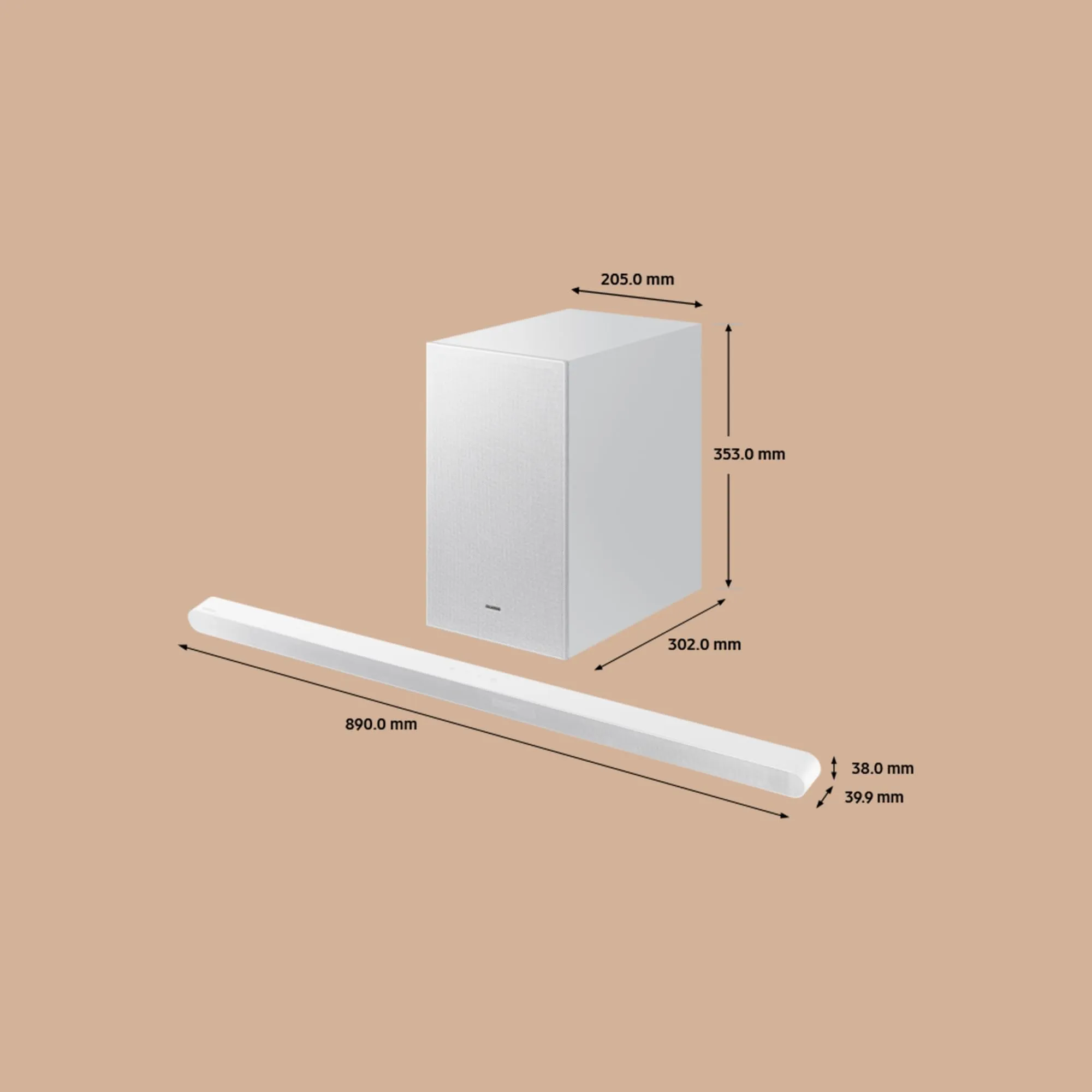 Samsung Soundbar HW-S701D/ZF Serie S, 7 Speaker, Wireless Dolby Atmos, Audio a 3.1 Canali, Q-Simphony, Compatibile con Alexa e Google Assistant, White 2024 - immagine 6
