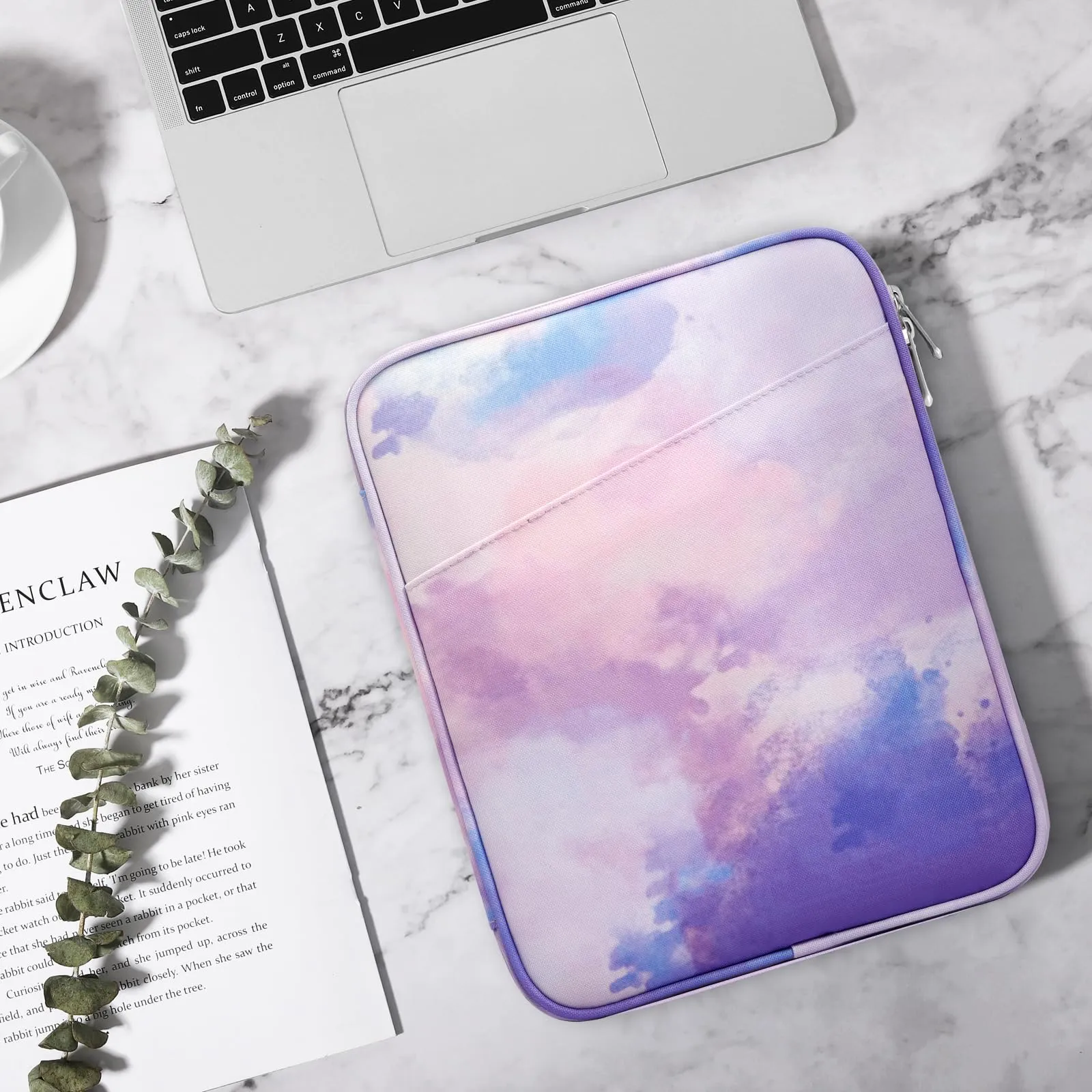 TiMOVO Custodia Tablet 13 Pollici con Tasca, Viola di Acquerello - immagine 7