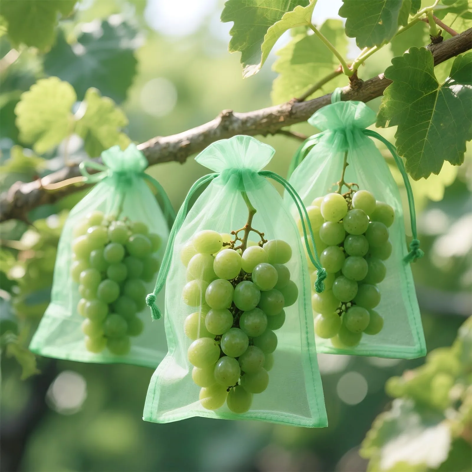 G2PLUS 50PCS Verde Sacchetti Organza,20x30CM Sacchetti Organza Regalo - immagine 8