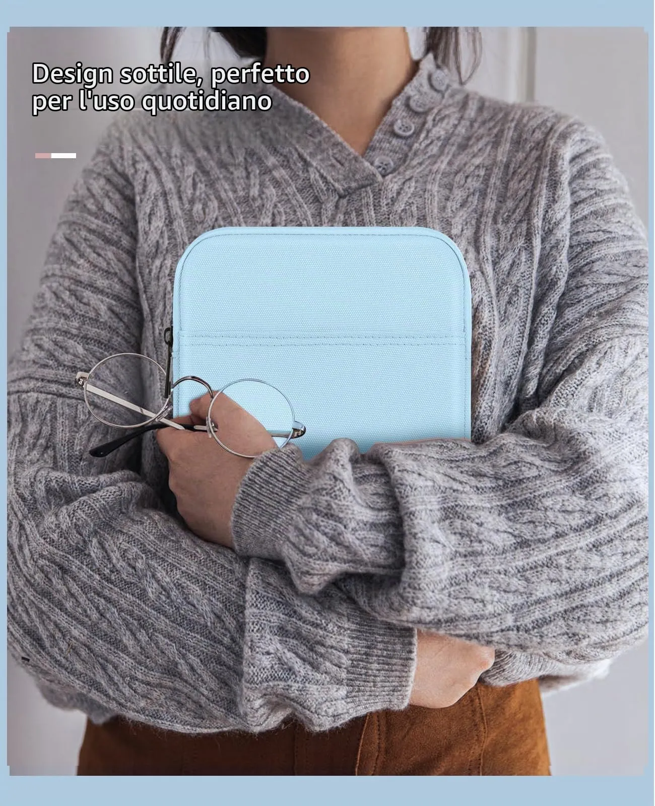 TiMOVO Custodia per Tablet 7-8 Pollici, Baby Blu - immagine 7