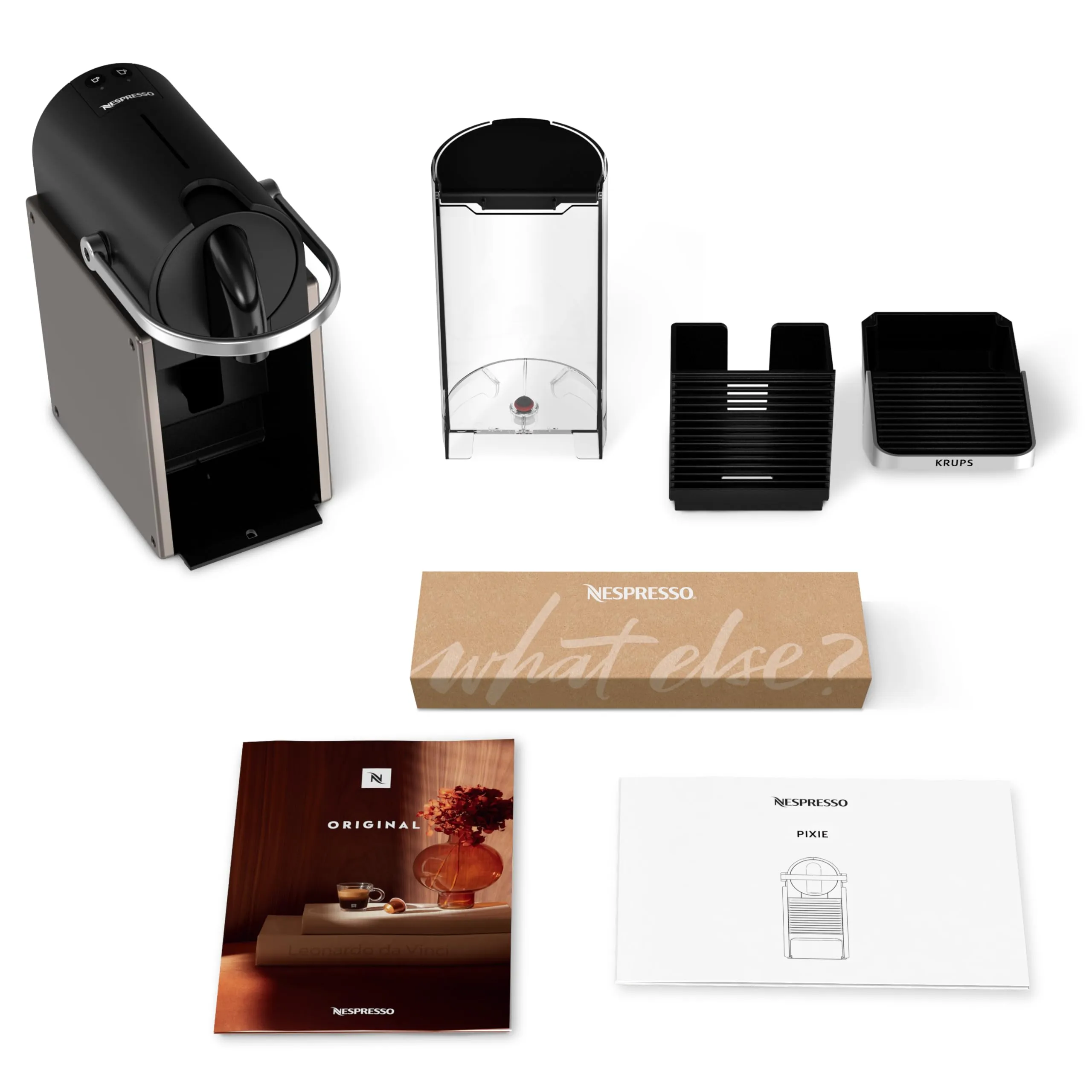 Krups Nespresso Pixie, Macchina per Caffè, Titan, XN306TK - immagine 10