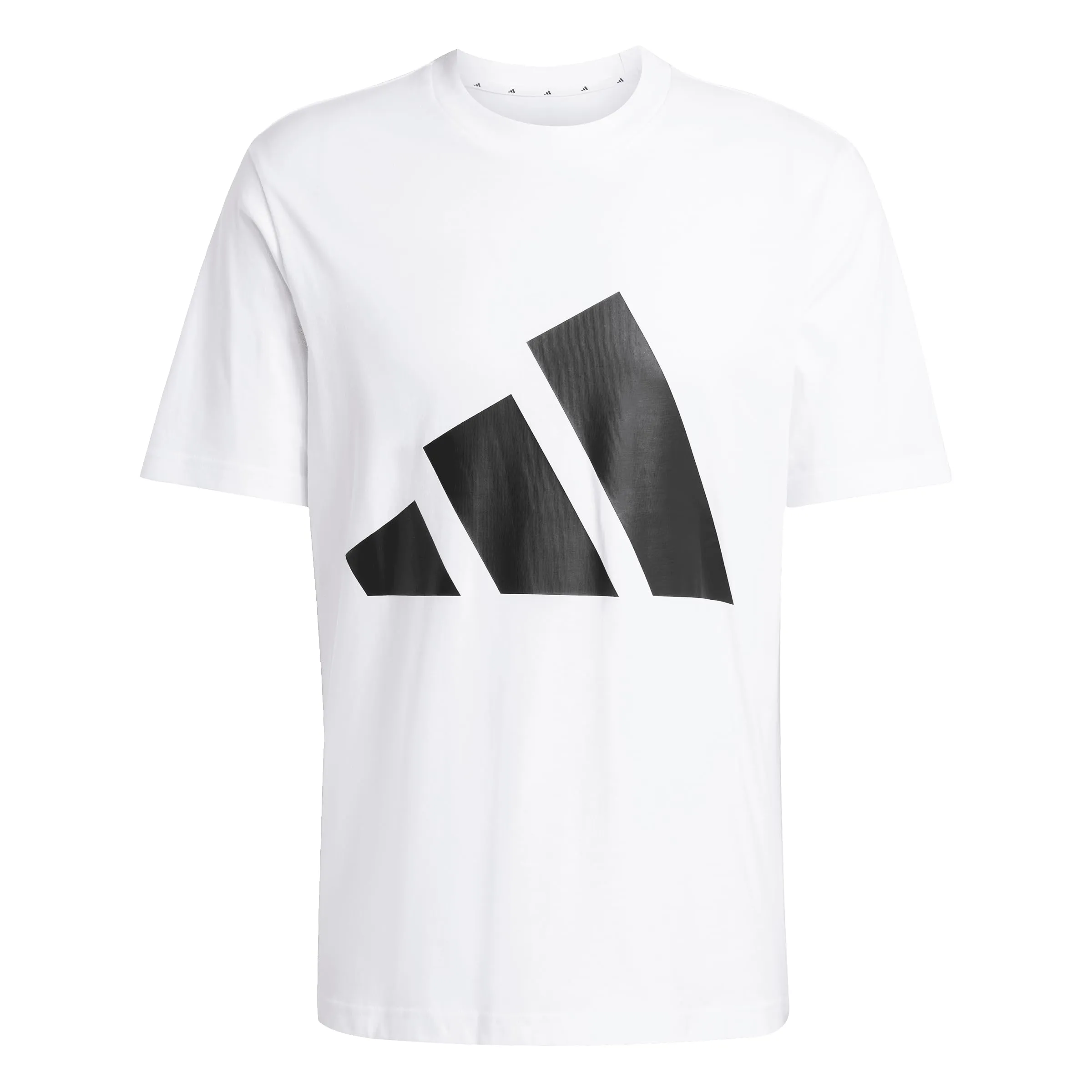 Adidas T-Shirt da Uomo Essentials Big Logo Single Jersey, Bianco/Nero, XL - immagine 6