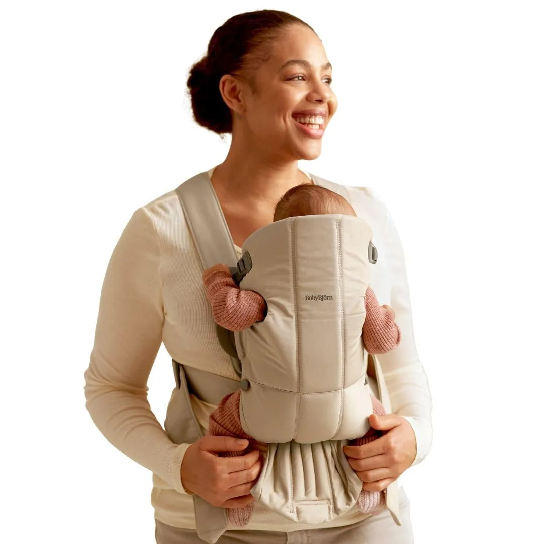 BabyBjörn Marsupio Mini, Tessuto, Beige - immagine 1