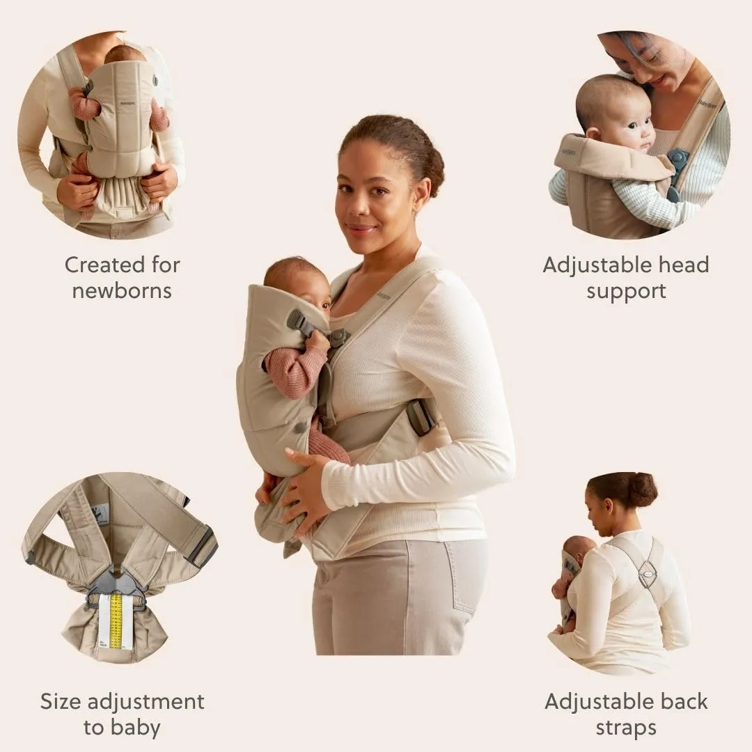 BabyBjörn Marsupio Mini, Tessuto, Beige - immagine 4