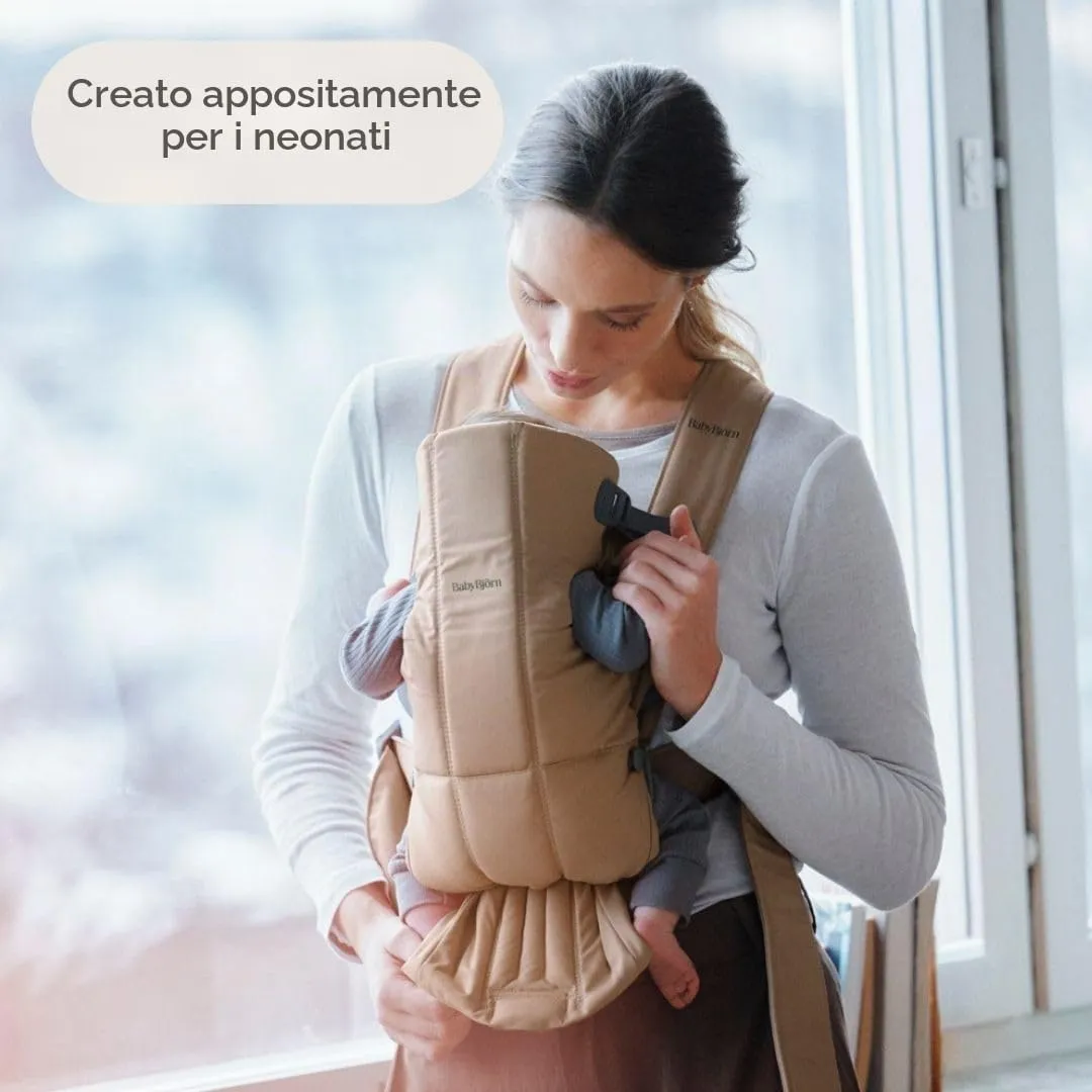 BabyBjörn Marsupio Mini, Tessuto, Beige - immagine 5