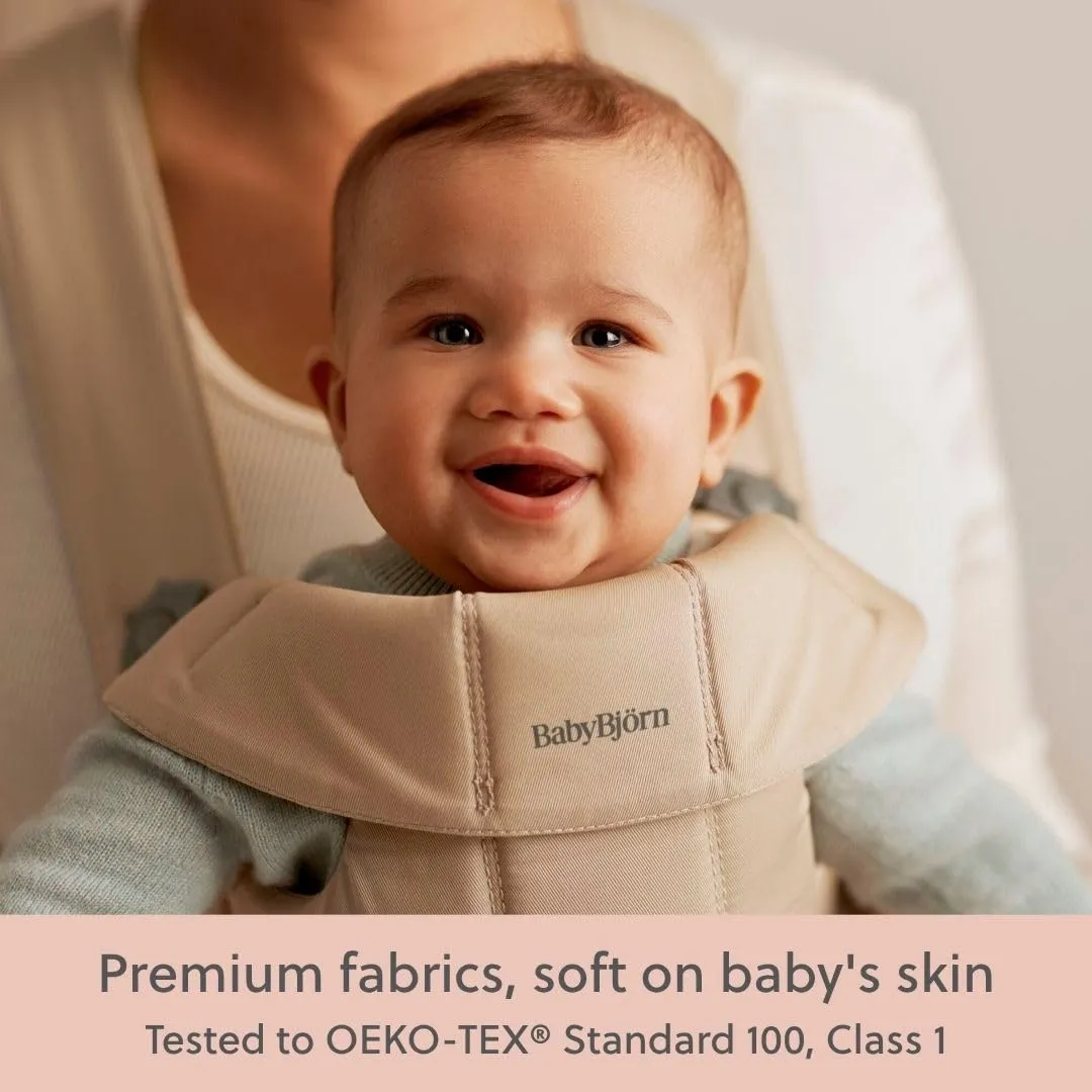 BabyBjörn Marsupio Mini, Tessuto, Beige - immagine 7