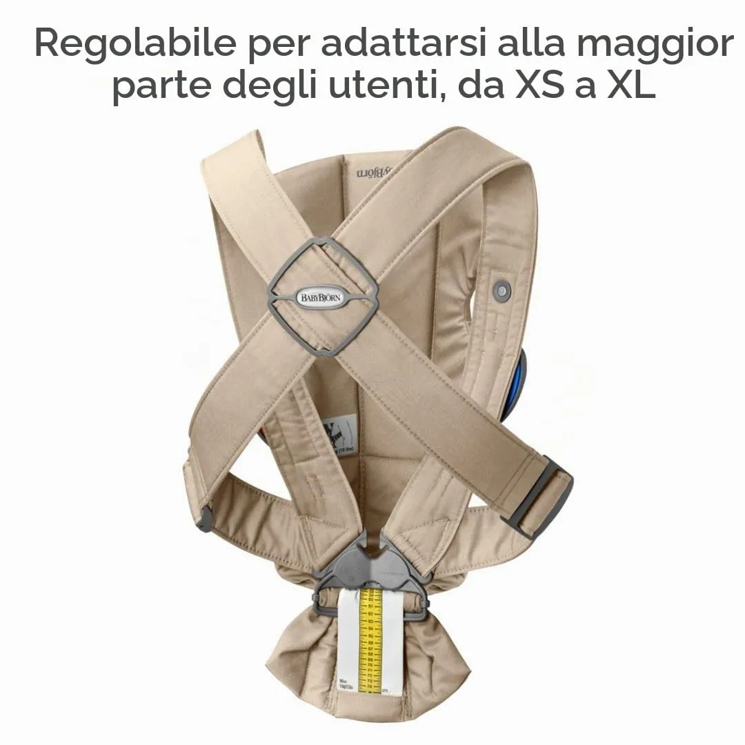 BabyBjörn Marsupio Mini, Tessuto, Beige - immagine 10