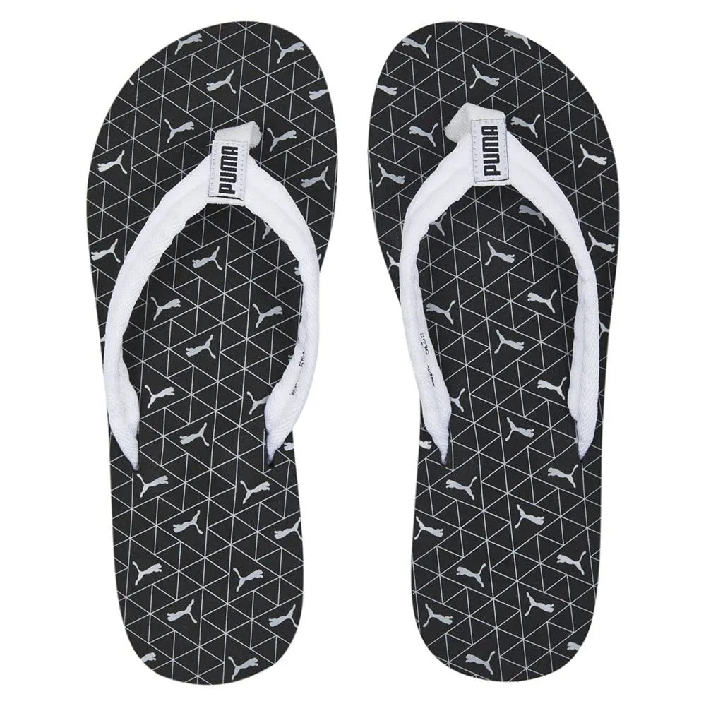 PUMA Men's Epic Flip V2 Logo Power Flop, White Black Cool Mid Gray, 35.5 EU - immagine 5
