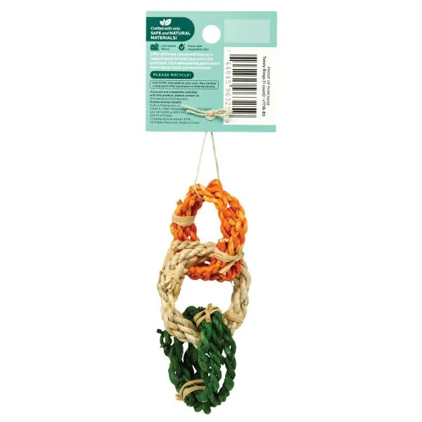 Oxbow Enriched Life Anelli Intrecciati - Giocattoli per Conigli, Porcellini d'India, Criceti, Ratti - immagine 2