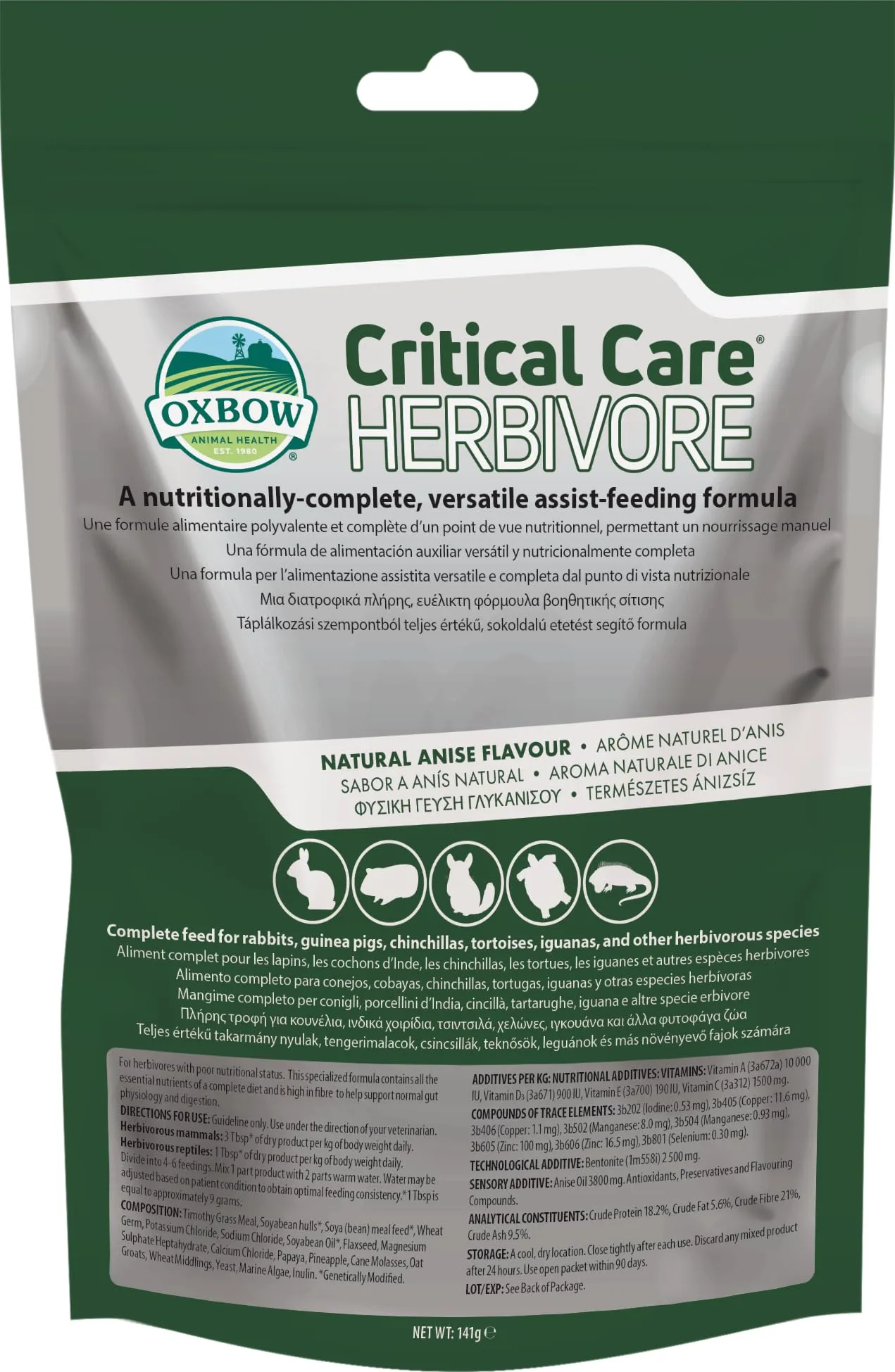 Oxbow Critical Care Herbivore Anice 141 g - immagine 1