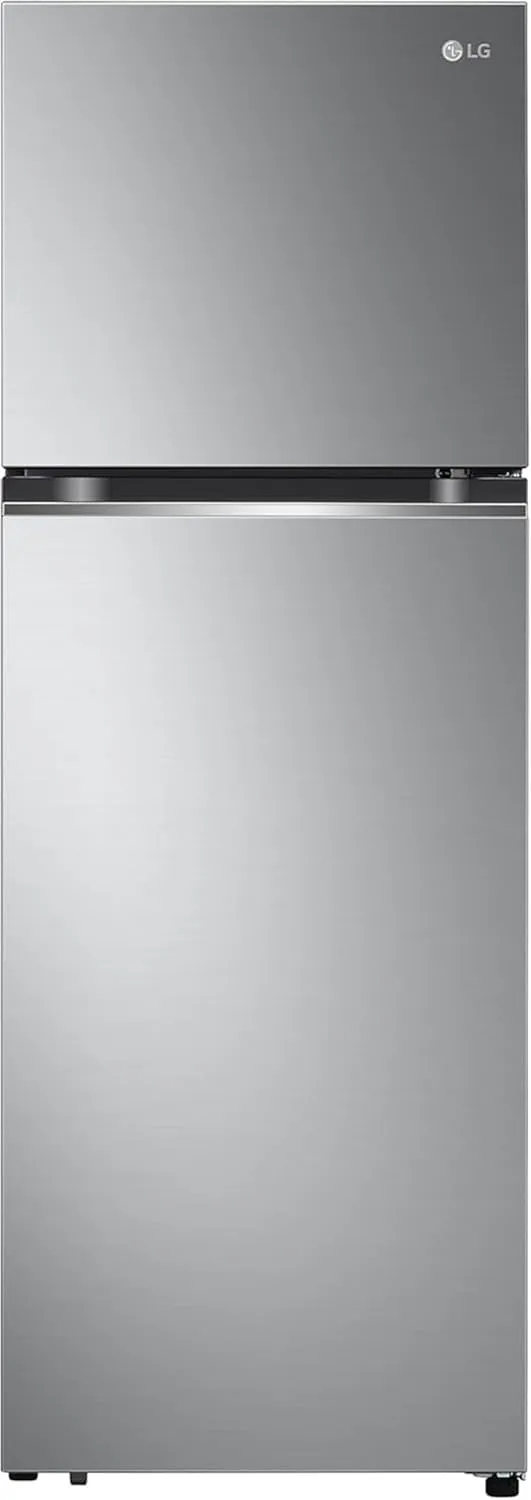 LG GTBV38PZGKD Frigorifero Combinato Super Slim 60cm, 335L, Frigorifero Total No Frost, Classe E, Door & Linear Cooling, Maniglie Integrate, Compressore Smart Inverter, Smart Diagnosis, Inox - immagine 1