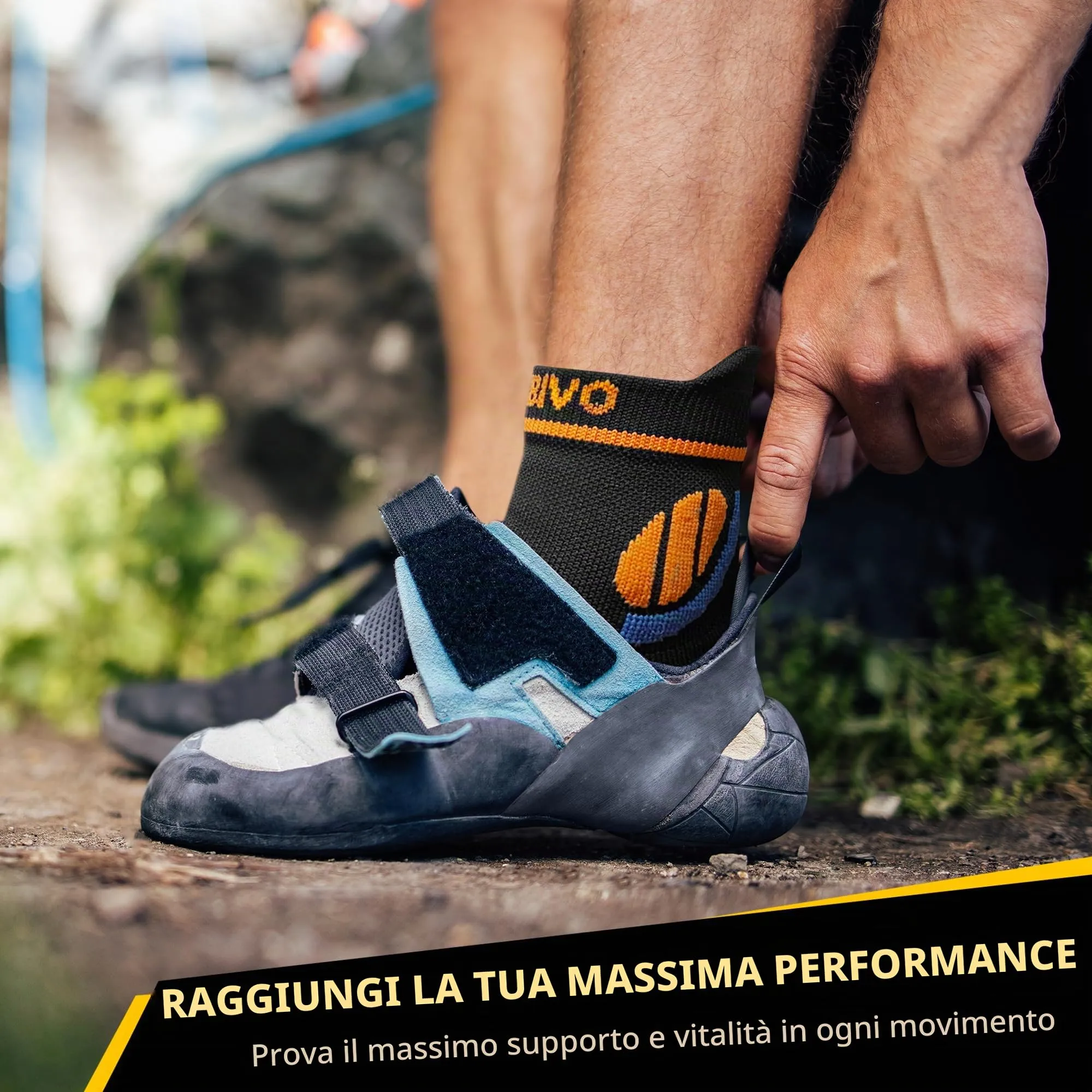 CAMBIVO Calze Compressione Graduata Donna Uomo 2Paia, Gambaletti Compressione Graduata, Calze Elastiche a Compressione Antitrombo, Calzini Corte per Vene Varicose, Aereo, Sportive, Corsa - immagine 5