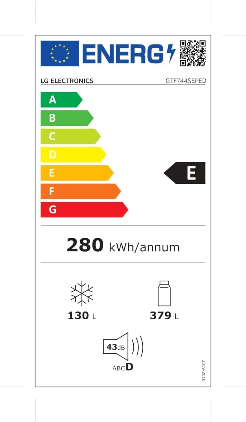 LG GTF744SEPED Frigorifero Doppia Porta, 509L, Dispenser, Total No Frost - immagine 13