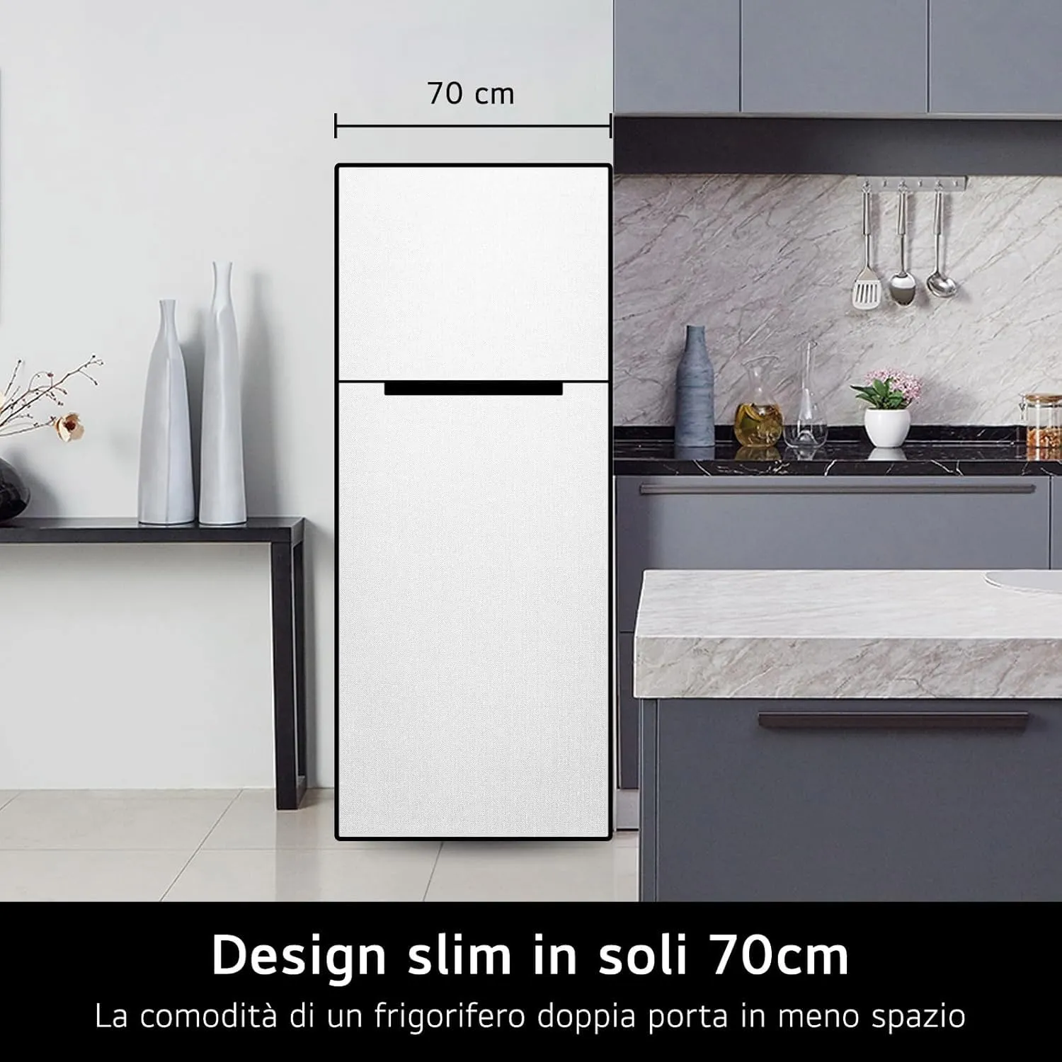 LG GTBV44PYBKD Frigorifero Doppia Porta Larghezza 70cm, 461L, No Frost - immagine 2