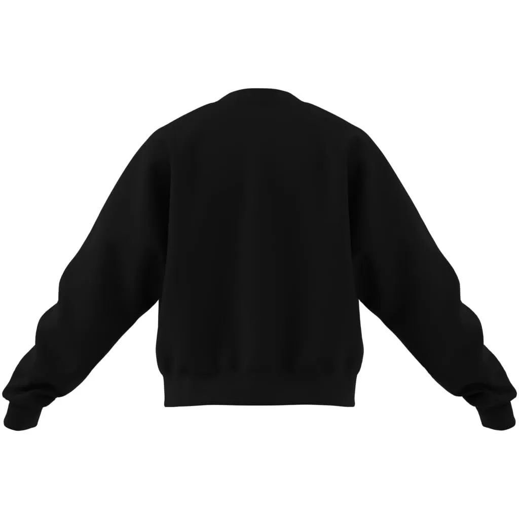 Adidas Felpa da Donna Essentials Small Logo Feel Cozy, Nero/Bianco., XS - immagine 8