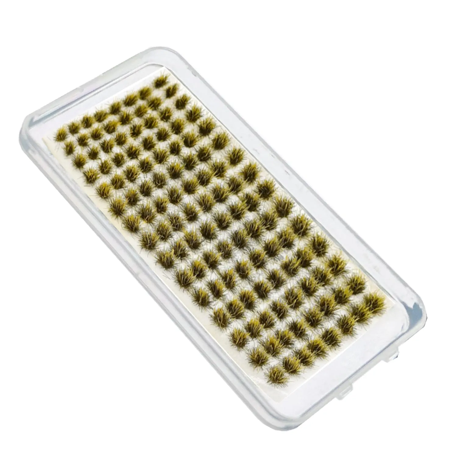 RXKFIGX 120 PCS Ciuffi d'erba Modello di terreno a mini ciuffi Modello di ciuffo Erba statica Kit erba resina statica scenario modello Per la decorazione del terreno Treno e paesaggio ferroviario - immagine 1