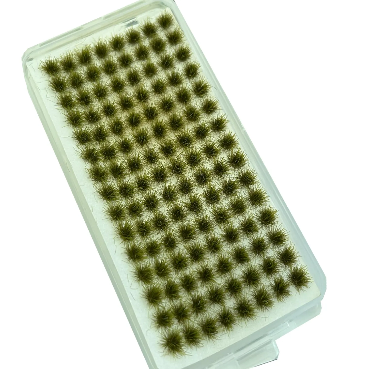 RXKFIGX 120 PCS Ciuffi d'erba Modello di terreno a mini ciuffi Modello di ciuffo Erba statica Kit erba resina statica scenario modello Per la decorazione del terreno Treno e paesaggio ferroviario - immagine 1