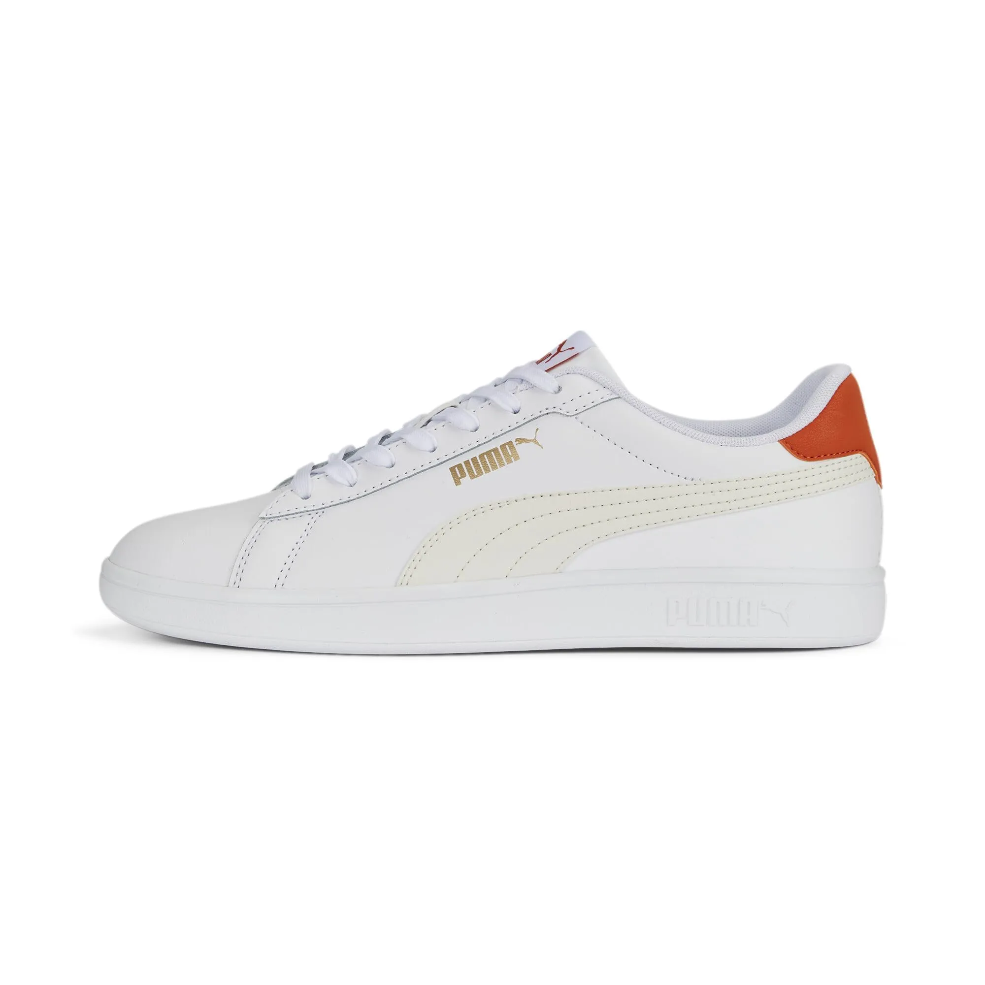 PUMA Unisex Smash 3.0 L Scarpe da ginnastica, Puma White Vapor Gray Chili Pepper, 42 EU - immagine 1