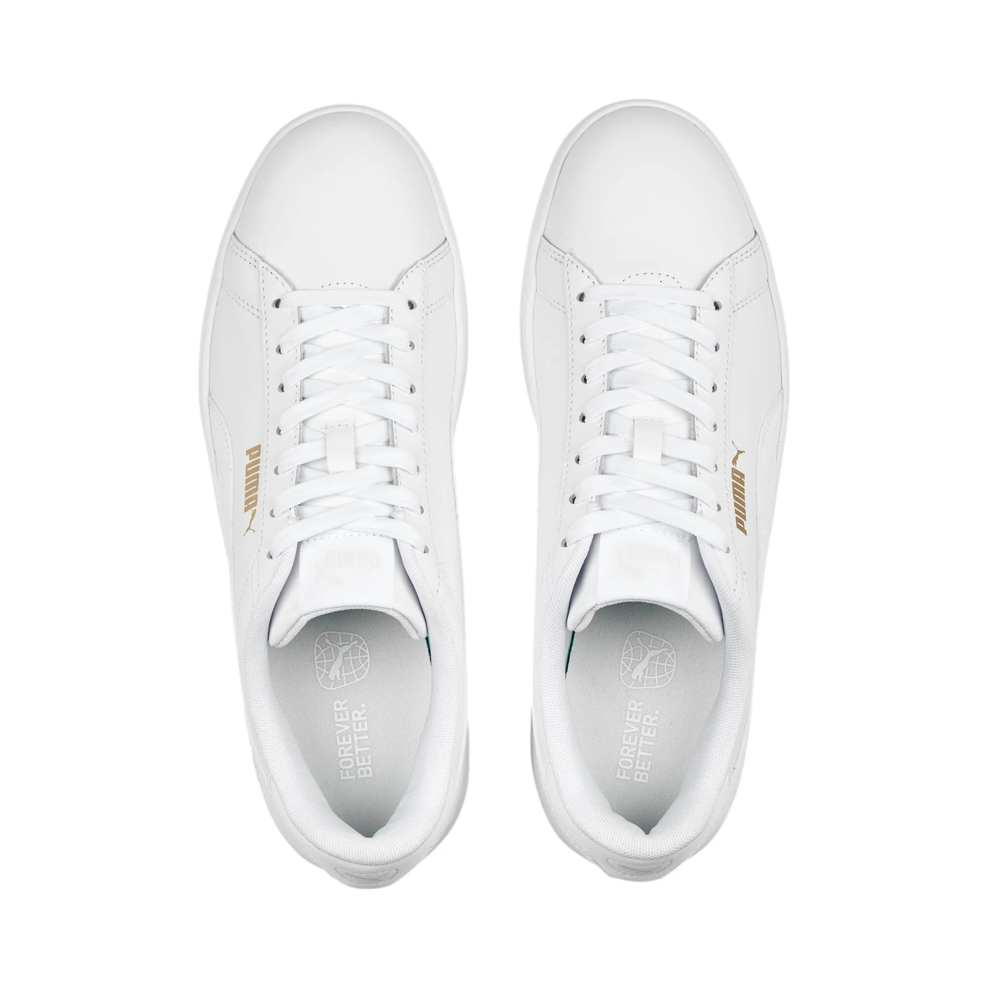 PUMA Smash 3.0 L, Scarpe da ginnastica Unisex-Adulto, Multicolore (White/White Gold), 36 EU, 36 EU - immagine 6