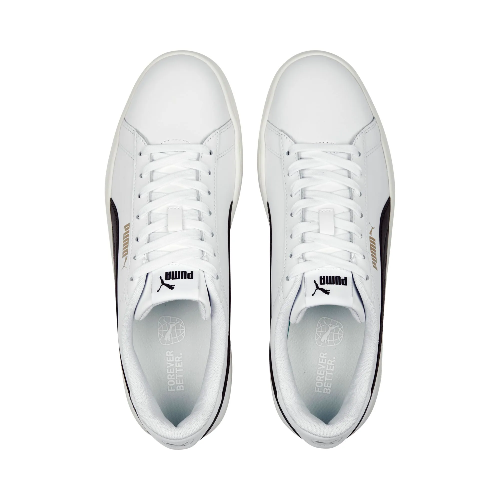 PUMA Smash 3.0 L, Scarpe da ginnastica Unisex-Adulto, Multicolore (PUMA White-PUMA Black-PUMA Gold-Frosted Ivory), 45 EU - immagine 6