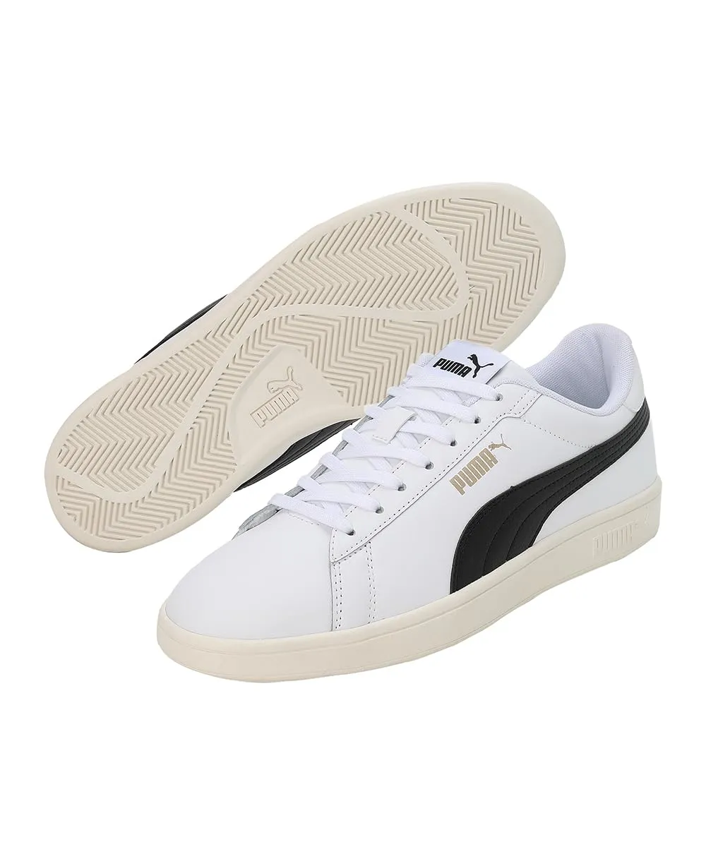 PUMA Smash 3.0 L, Scarpe da ginnastica Unisex-Adulto, Multicolore (PUMA White-PUMA Black-PUMA Gold-Frosted Ivory), 42 EU - immagine 6