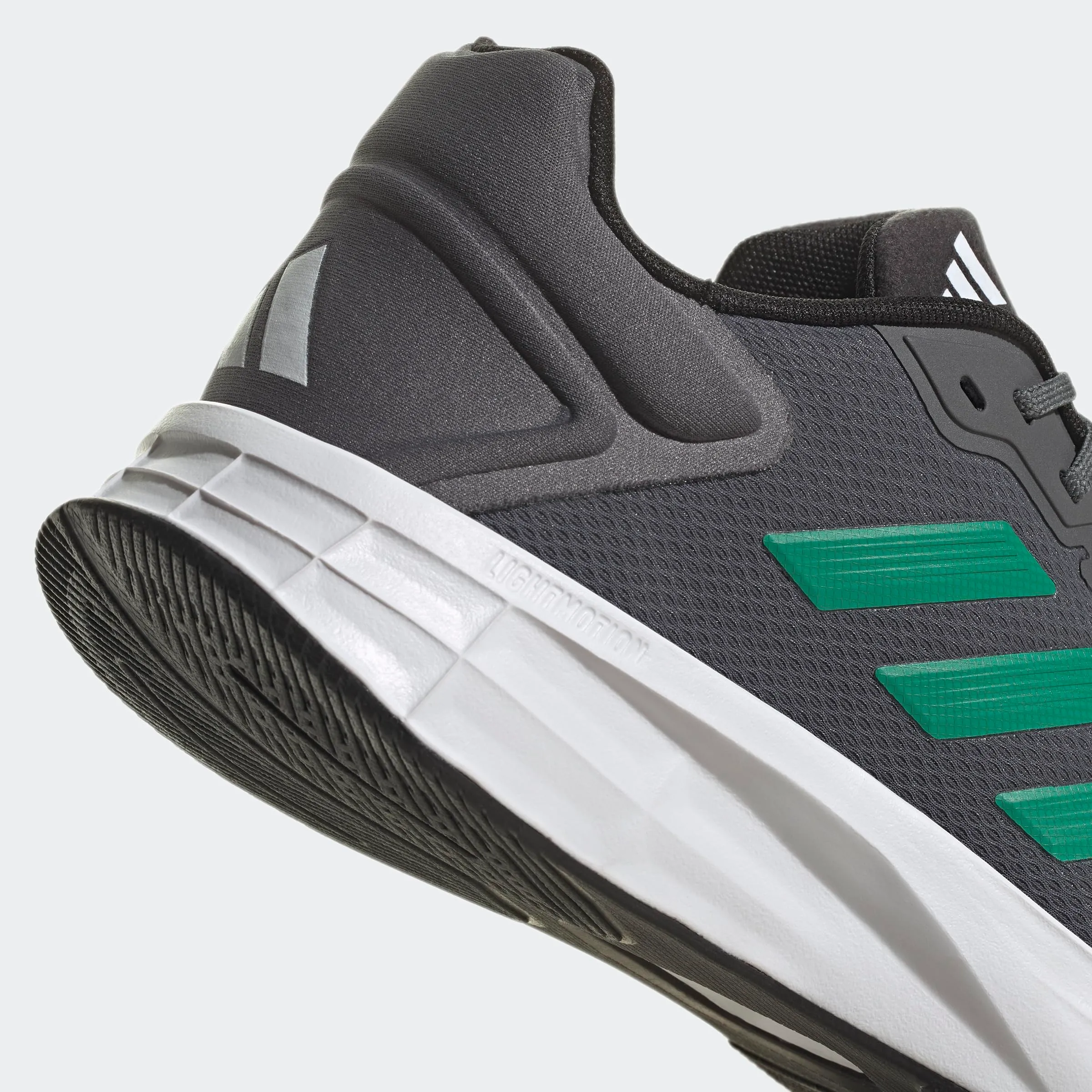 adidas Uomo Duramo 10 Shoes, Grey Five / Court Green / Cloud White, 44 EU - immagine 4