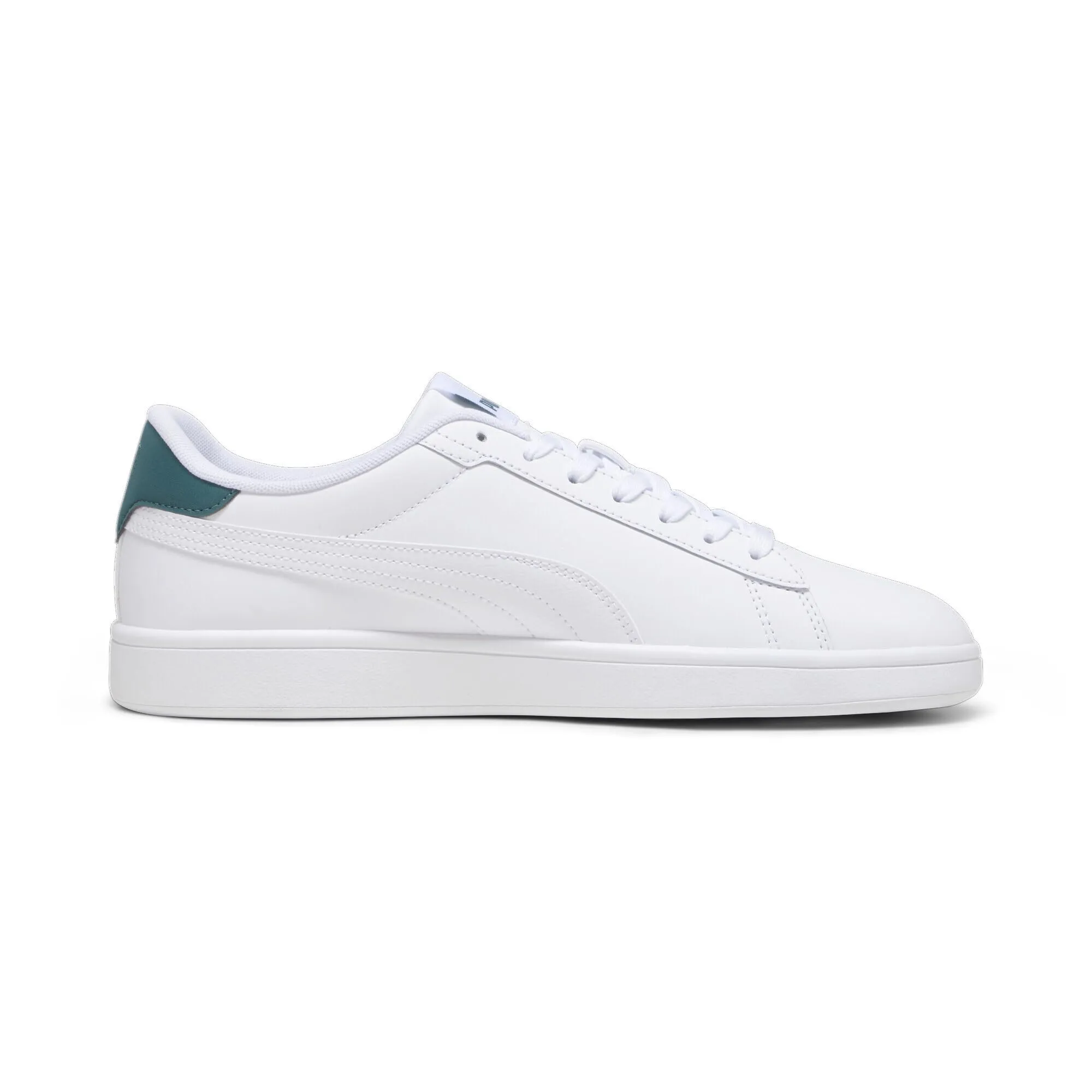 PUMA Smash 3.0 L, Scarpe da ginnastica Unisex-Adulto, Bianco (PUMA White-Malachite-PUMA Gold), 44.5 EU - immagine 8