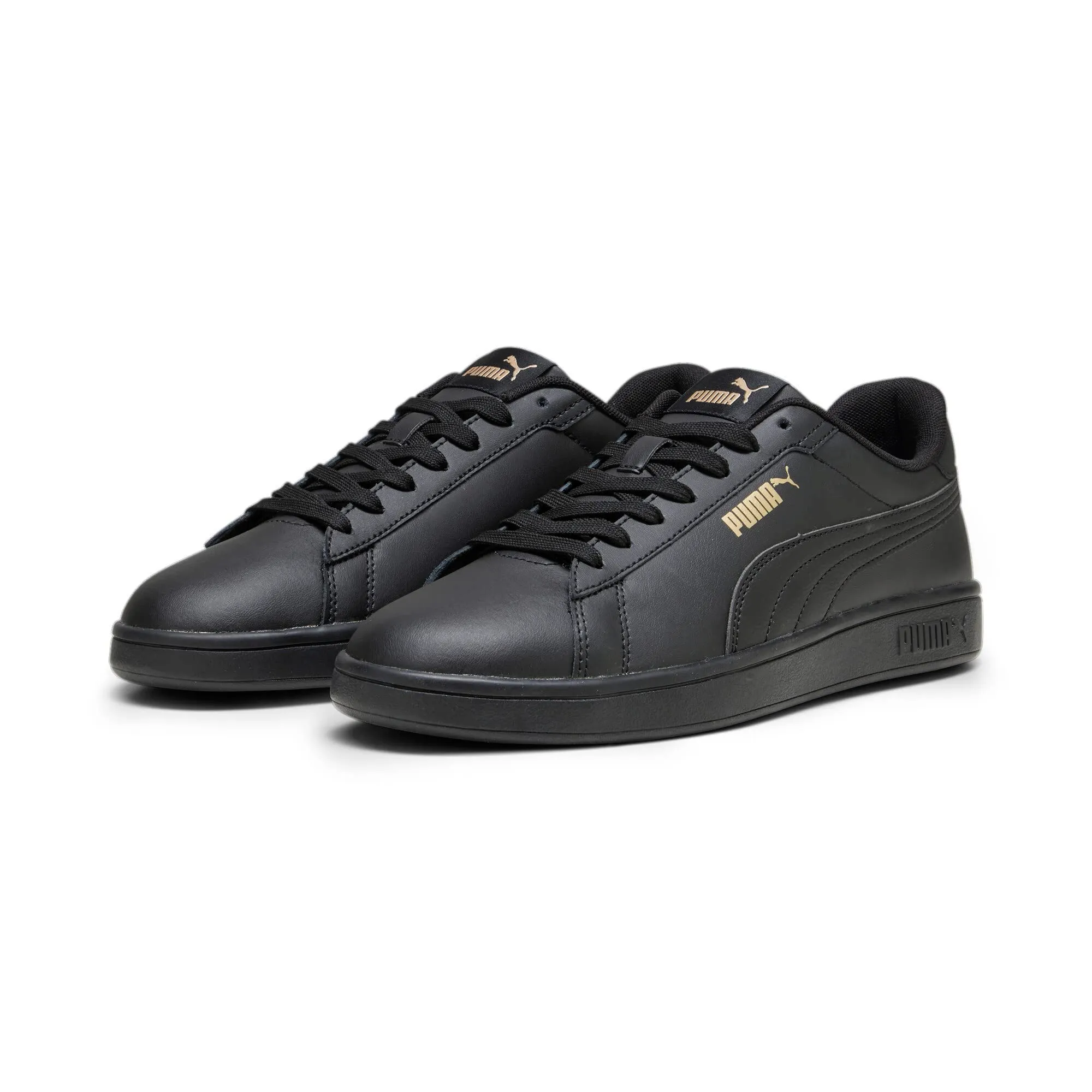 PUMA Smash 3.0 L, Scarpe da ginnastica Unisex-Adulto, Nero (PUMA Black-PUMA Gold-PUMA Black), 39 EU - immagine 4