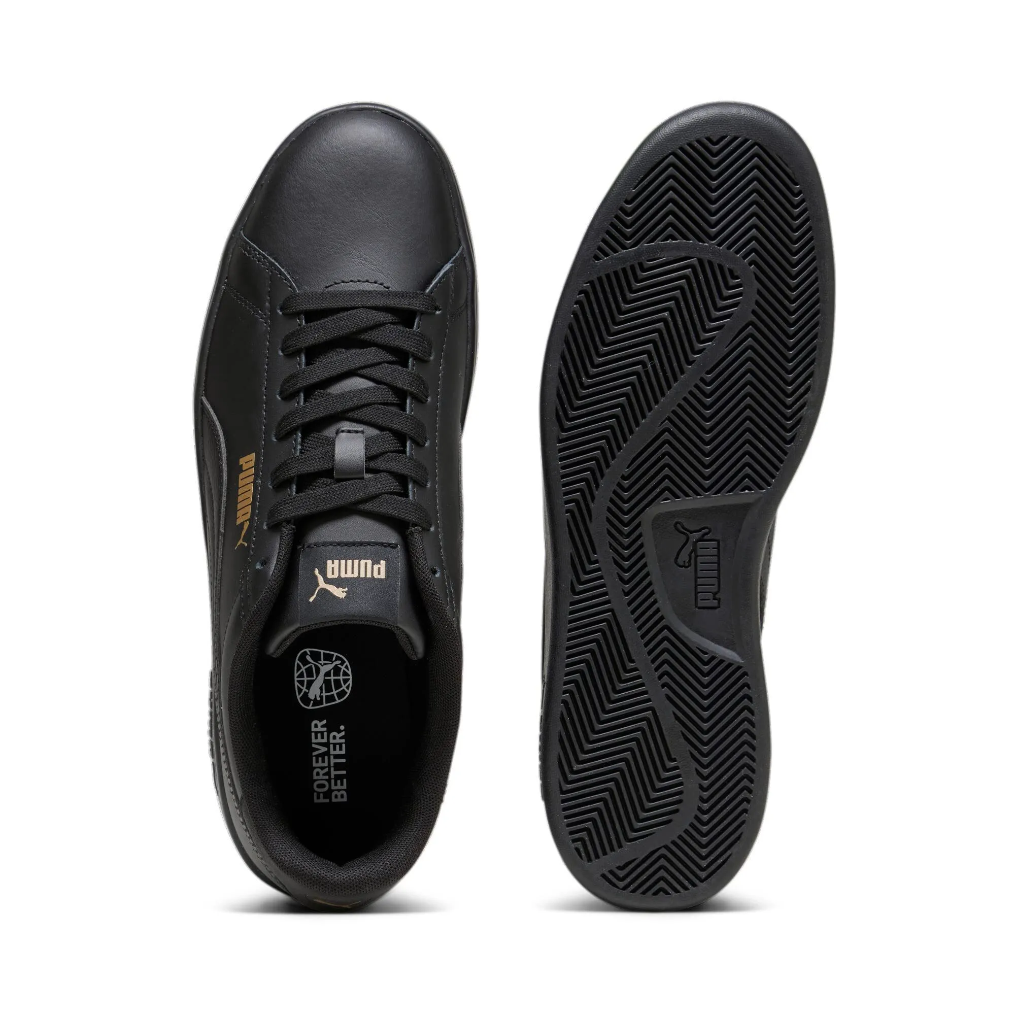 PUMA Smash 3.0 L, Scarpe da ginnastica Unisex-Adulto, Nero (PUMA Black-PUMA Gold-PUMA Black), 39 EU - immagine 6