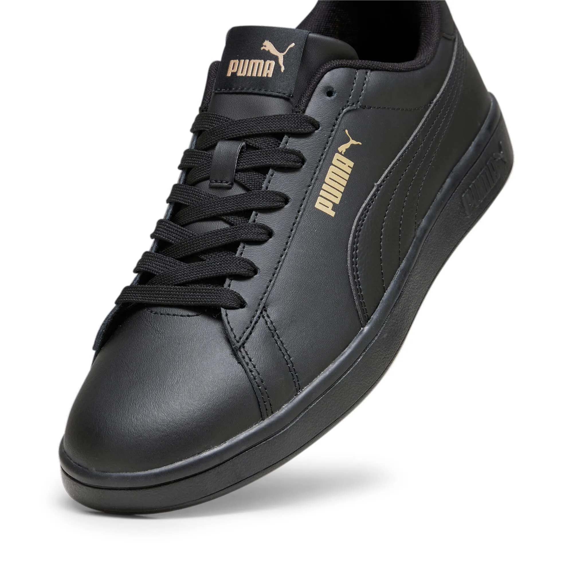 PUMA Smash 3.0 L, Scarpe da ginnastica Unisex-Adulto, Nero (PUMA Black-PUMA Gold-PUMA Black), 38 EU - immagine 8