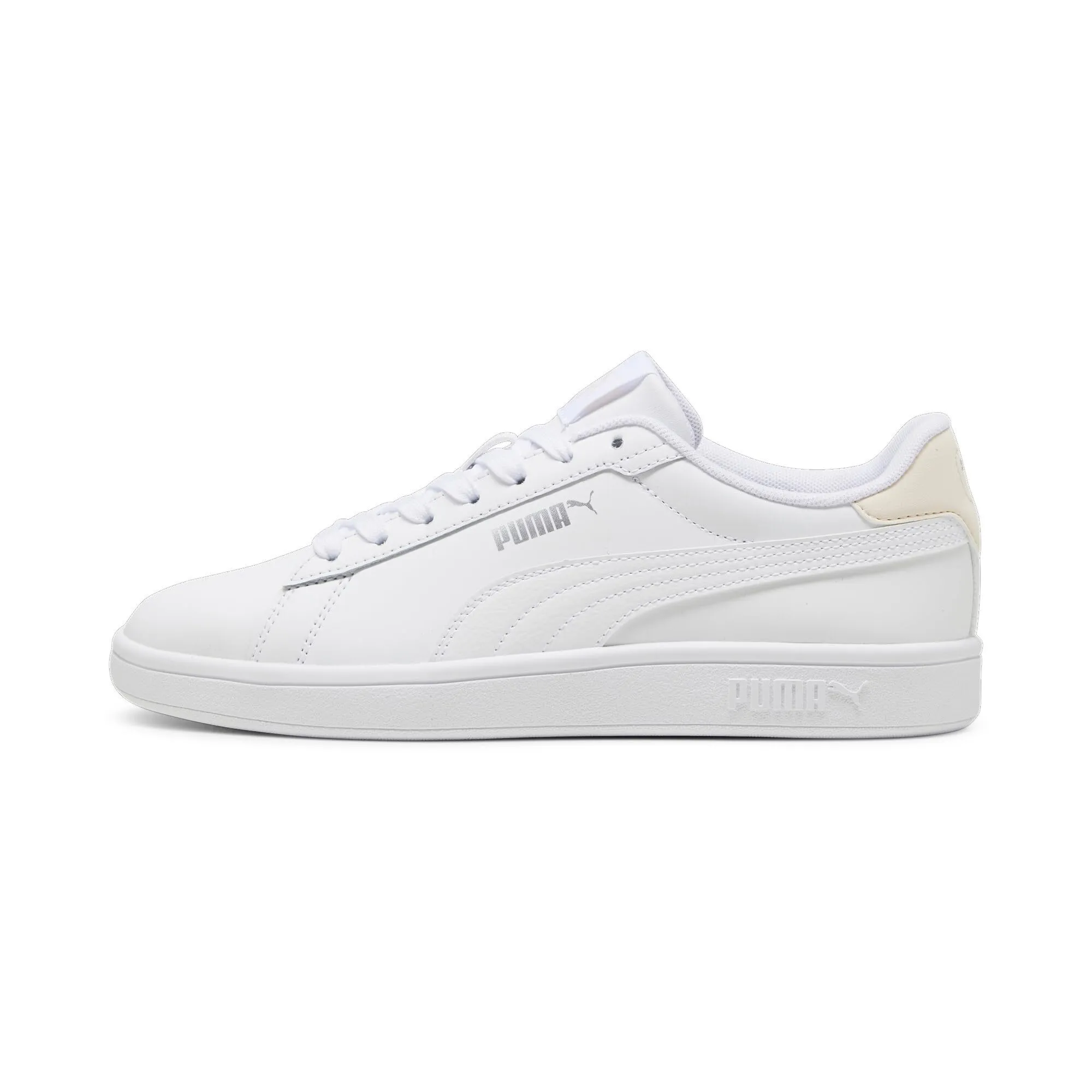PUMA Smash 3.0 L, Scarpe da ginnastica Unisex-Adulto, Bianco (PUMA WHITE-ROSEBAY-PUMA SILVER), 40.5 EU - immagine 4
