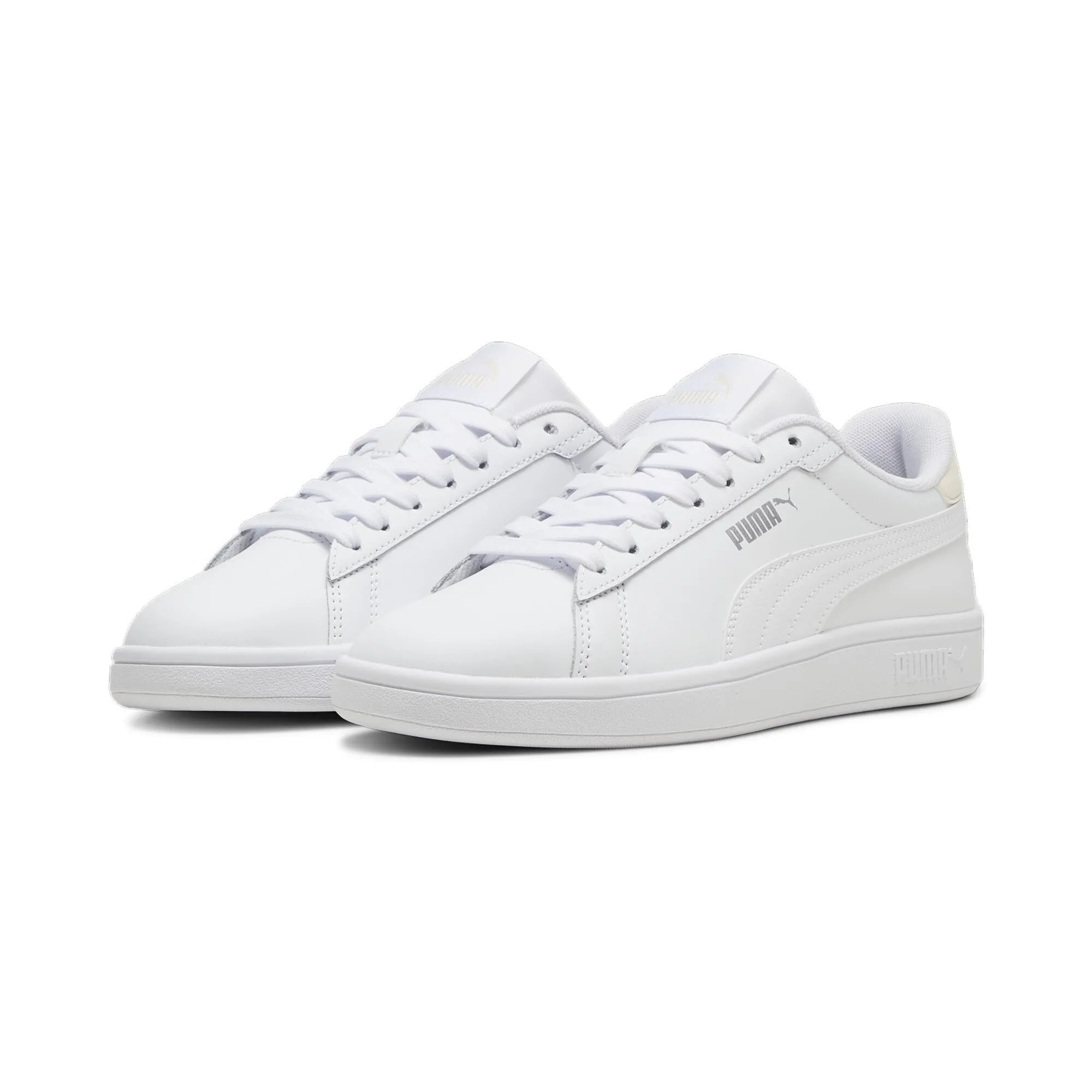 PUMA Smash 3.0 L, Scarpe da ginnastica Unisex-Adulto, Bianco (PUMA WHITE-ROSEBAY-PUMA SILVER), 44 EU - immagine 2