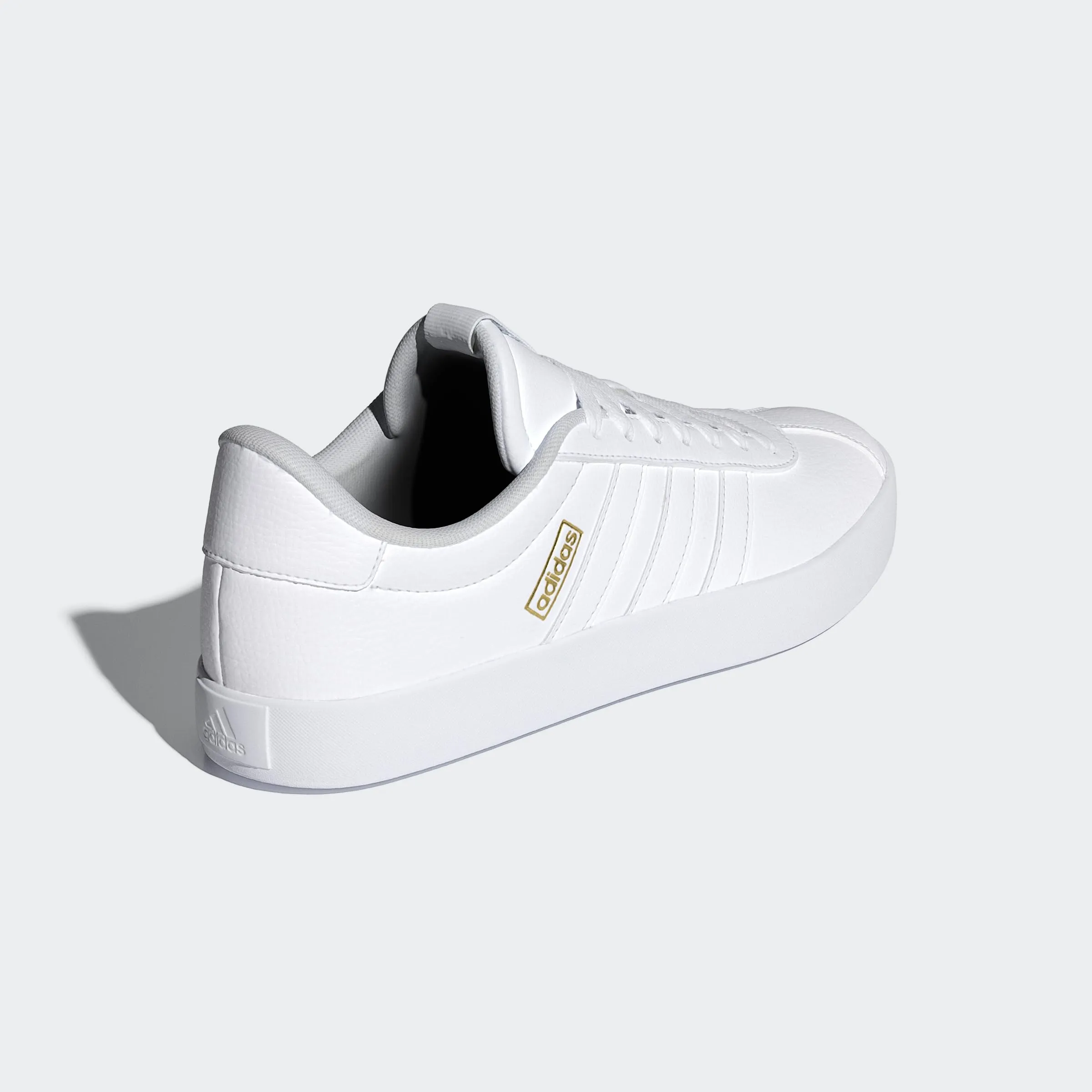 adidas Uomo VL COURT SHOES, Cloud White / Cloud White / Gold, 42 EU - immagine 6