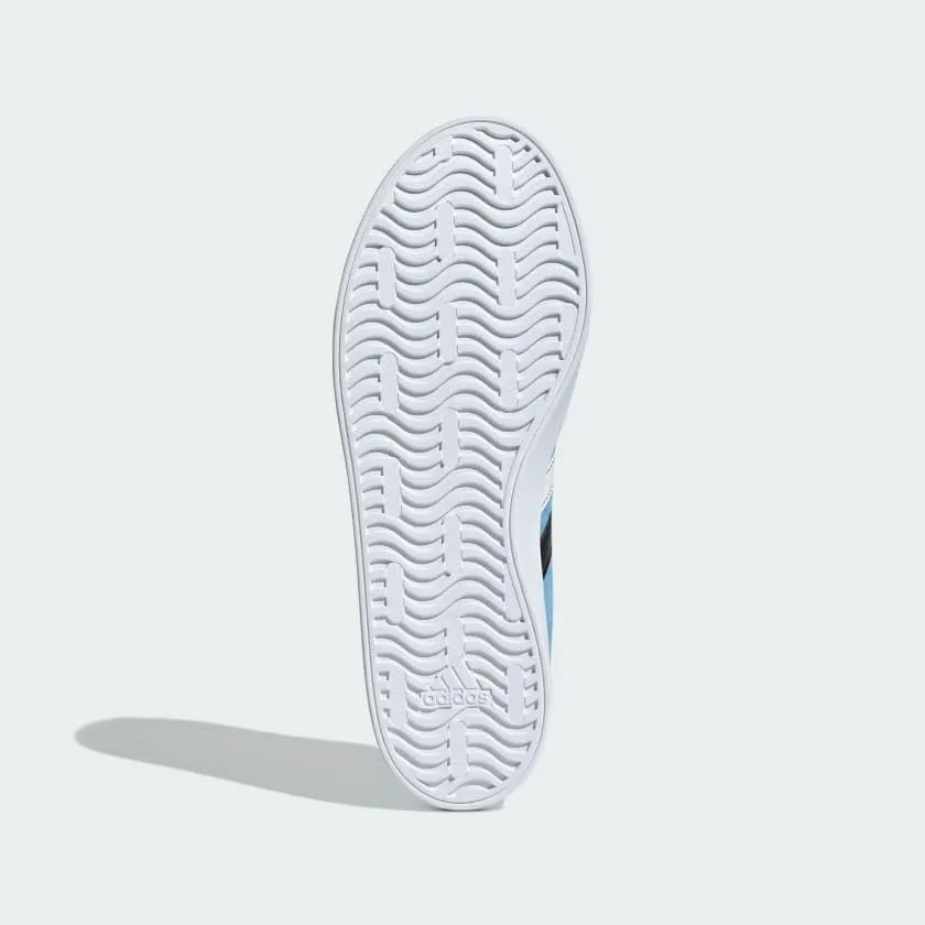 adidas Sneaker Uomo Vl Court 3.0, Azzurro/Bianco/Nero, 8 US - immagine 3