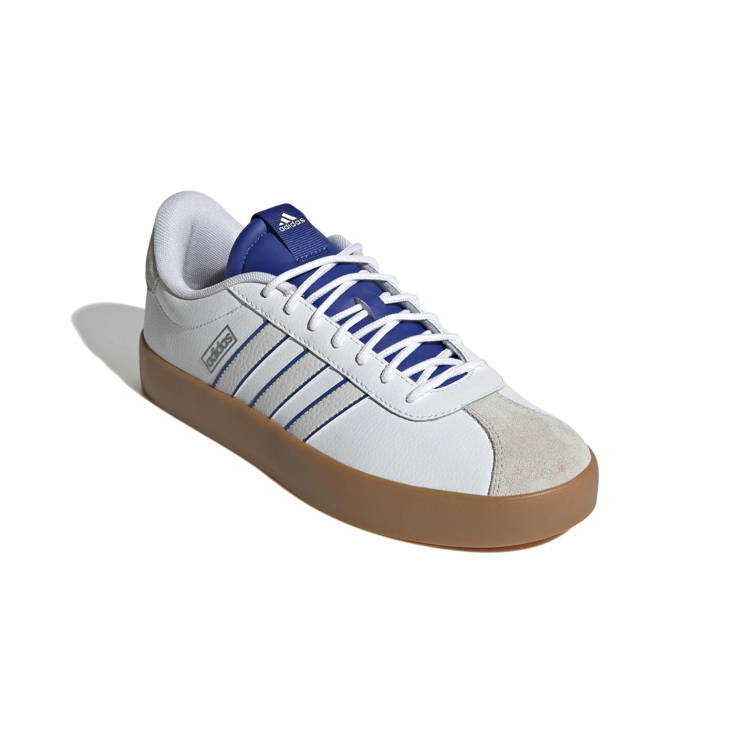 adidas VL Court 3.0, Scarpe da Ginnastica Uomo, Bianco Cristallo Bianco Semi Lucid Blue, 36 2/3 EU - immagine 4