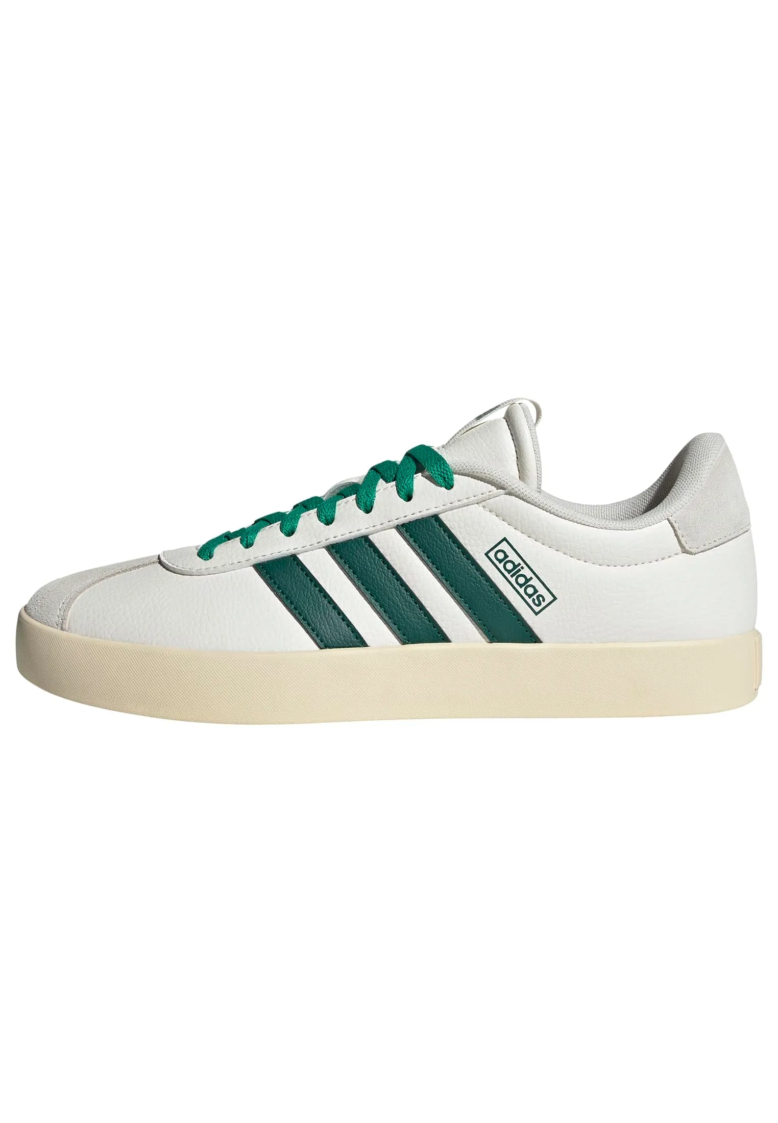 adidas Sneaker da Uomo VL Court 3.0, Bianco Collegiate Green Court Green, 41 1/3 EU - immagine 1