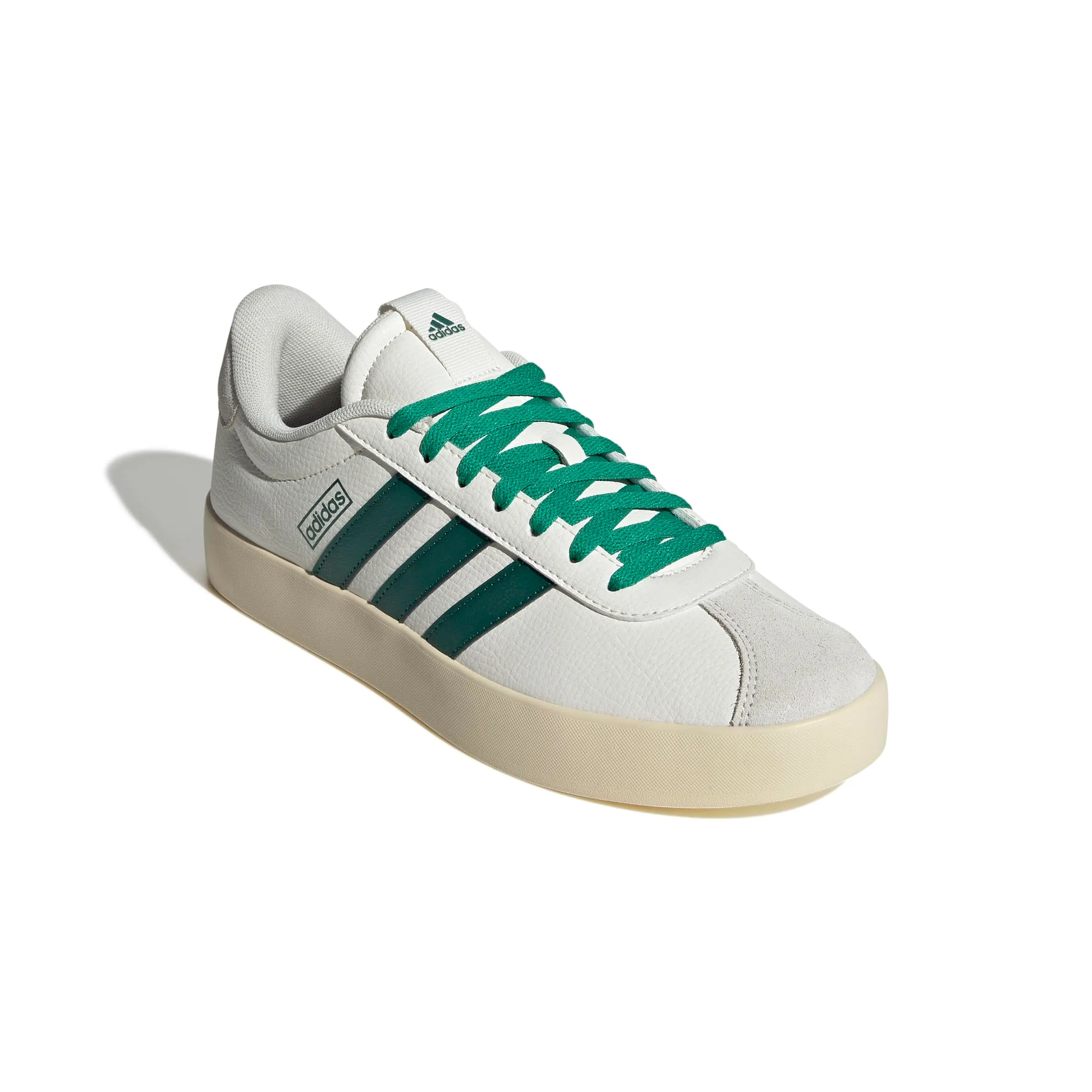 adidas Sneaker da Uomo VL Court 3.0, Bianco Collegiate Green Court Green, 41 1/3 EU - immagine 4