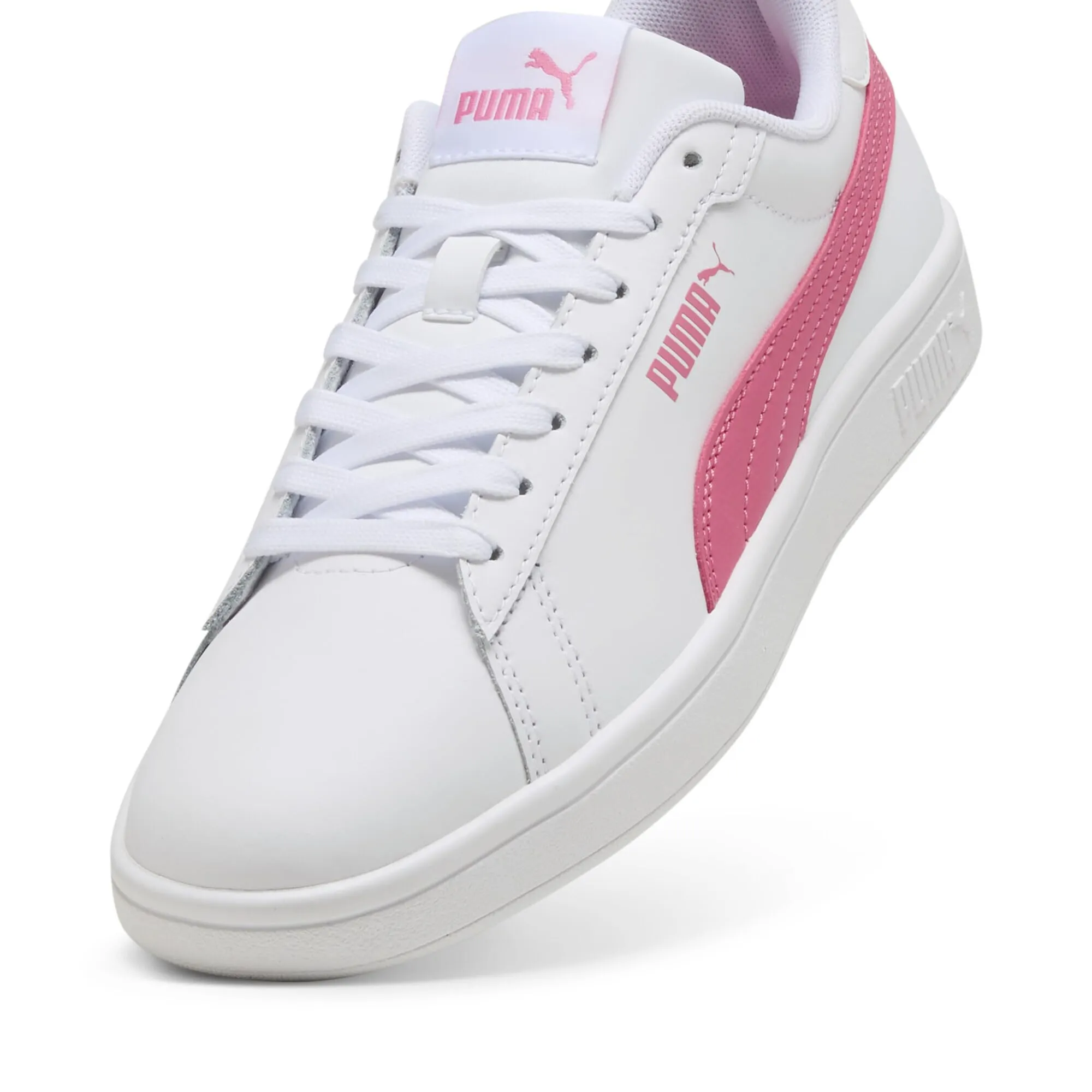 Puma Puma Smash 3.0 L - Scarpe da Ginnastica Unisex, Puma White-Magic Rose, - immagine 6