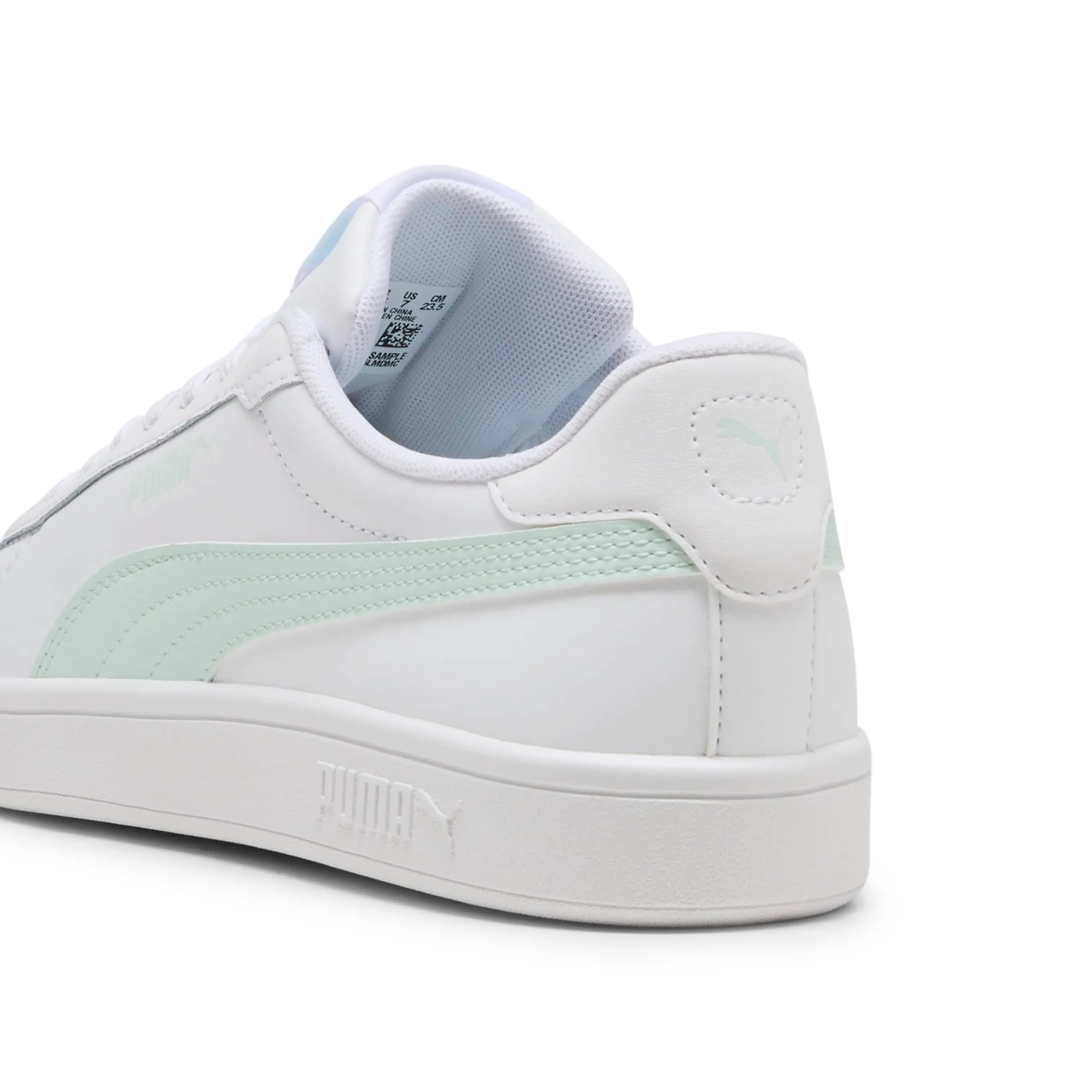 Puma Puma Smash 3.0 L - Scarpe da Ginnastica Unisex, Puma White-Peaceful Blue, - immagine 2