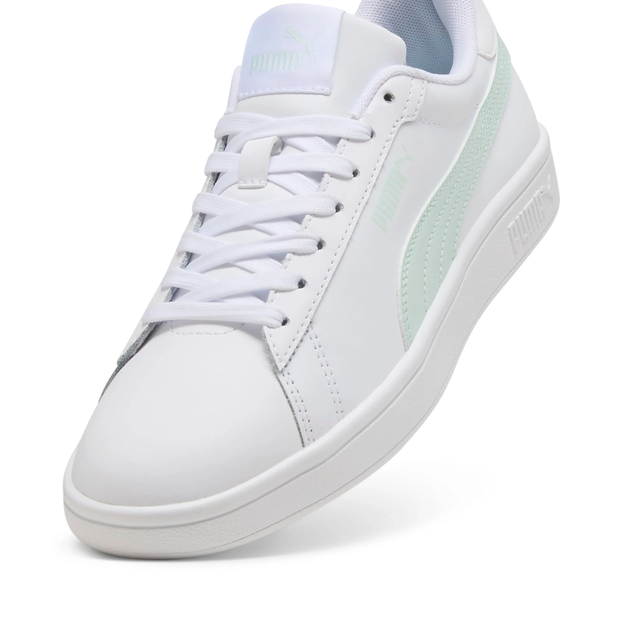 Puma Puma Smash 3.0 L - Scarpe da Ginnastica Unisex, Puma White-Peaceful Blue, - immagine 6