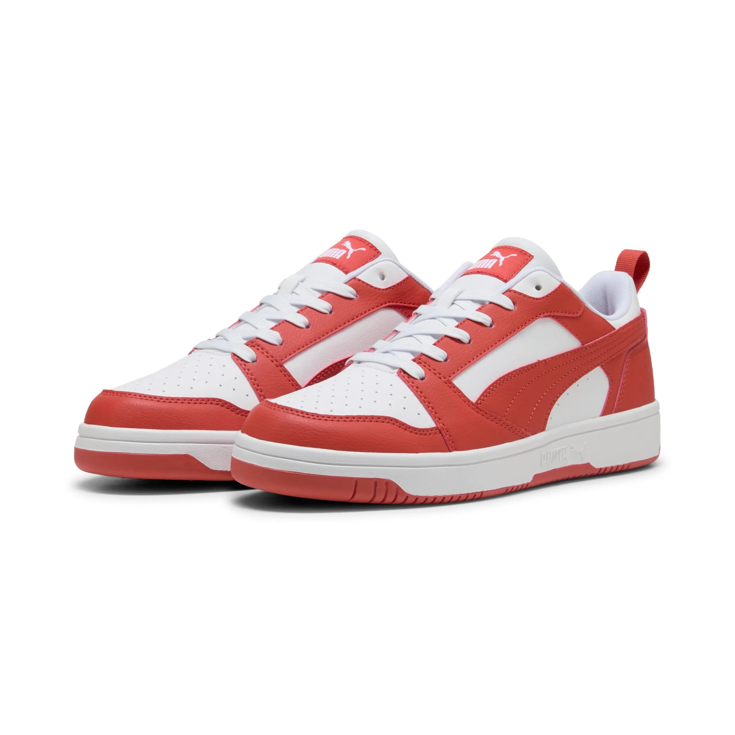 PUMA Rebound V6 Low, Sneaker Unisex - Adulto, White Red Fire, 48 EU - immagine 1