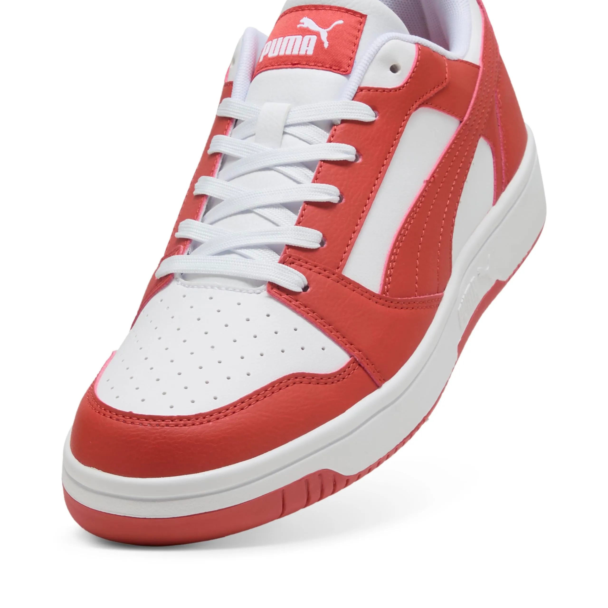 Puma Rebound V6 Low, Sneaker Unisex - Adulto, White Red Fire, 42.5 EU - immagine 6