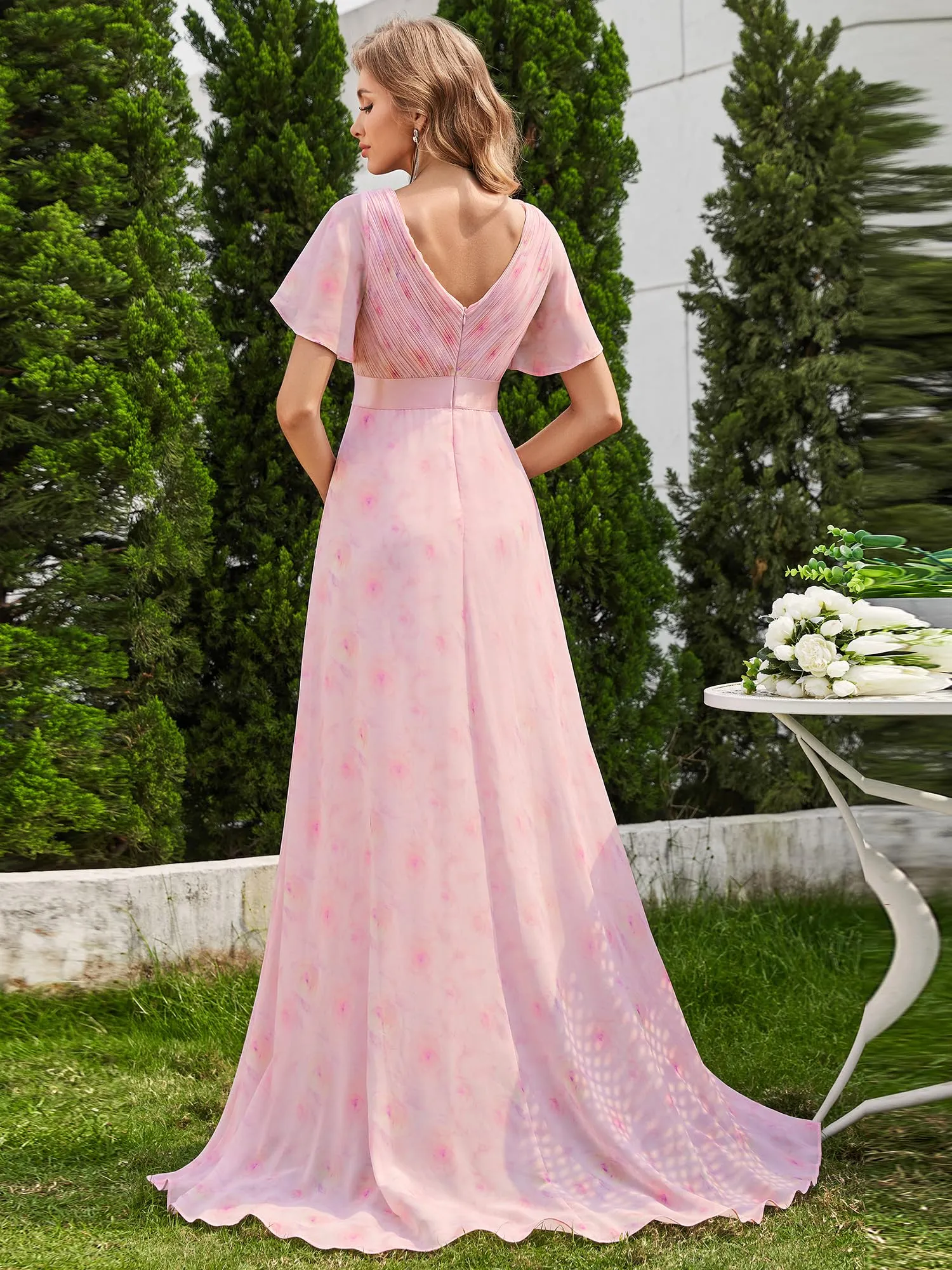 Ever Pretty Abito da cerimonia lungo donna scollo a V - immagine 2