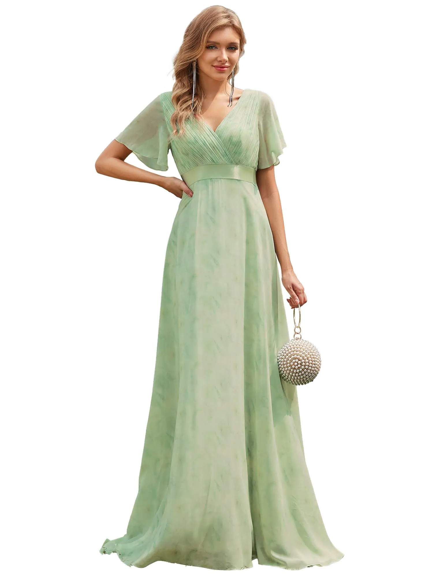 Ever Pretty Abito da cerimonia lungo donna scollo a V - immagine 1