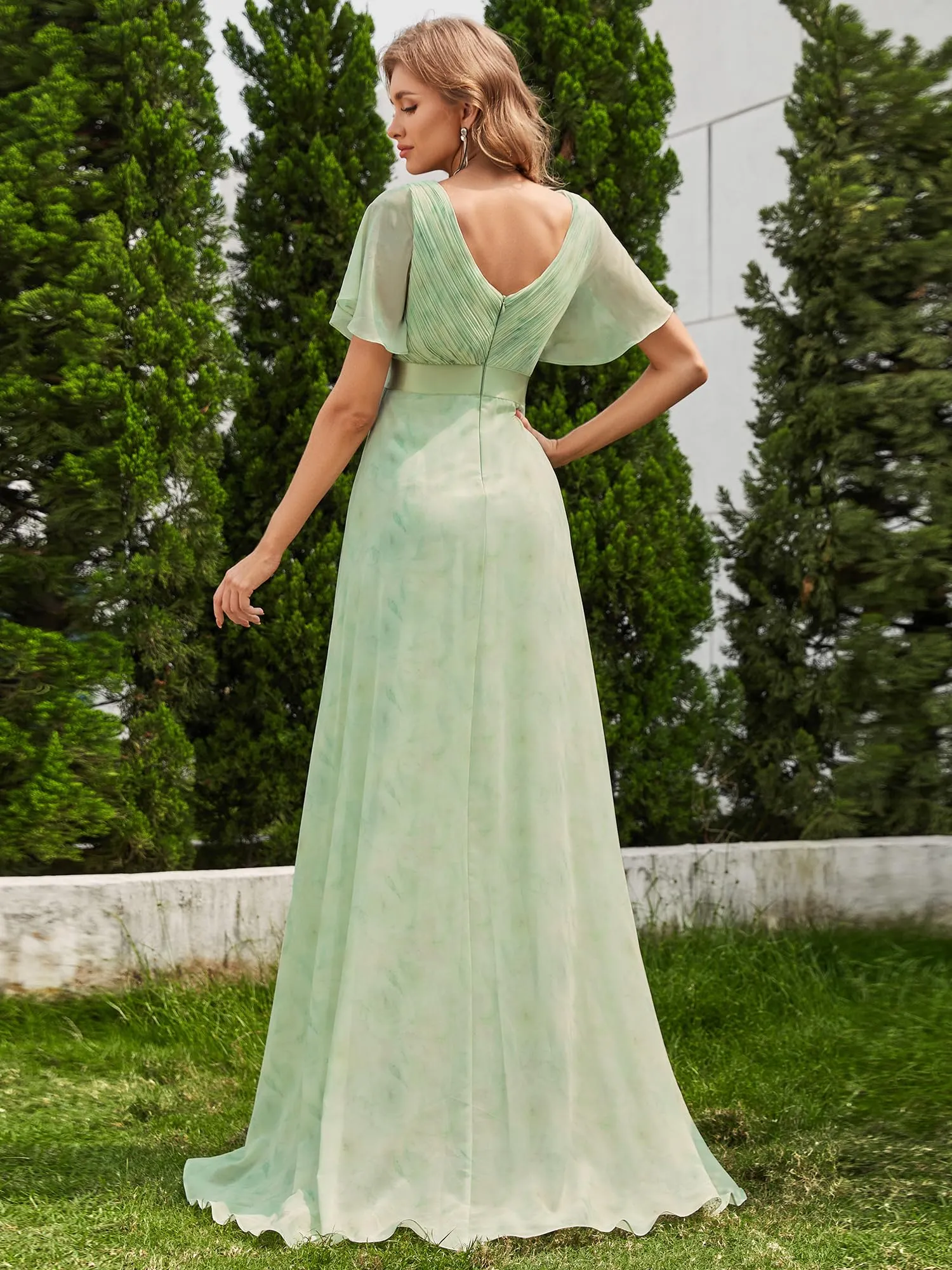 Ever Pretty Abito da cerimonia lungo donna scollo a V - immagine 2