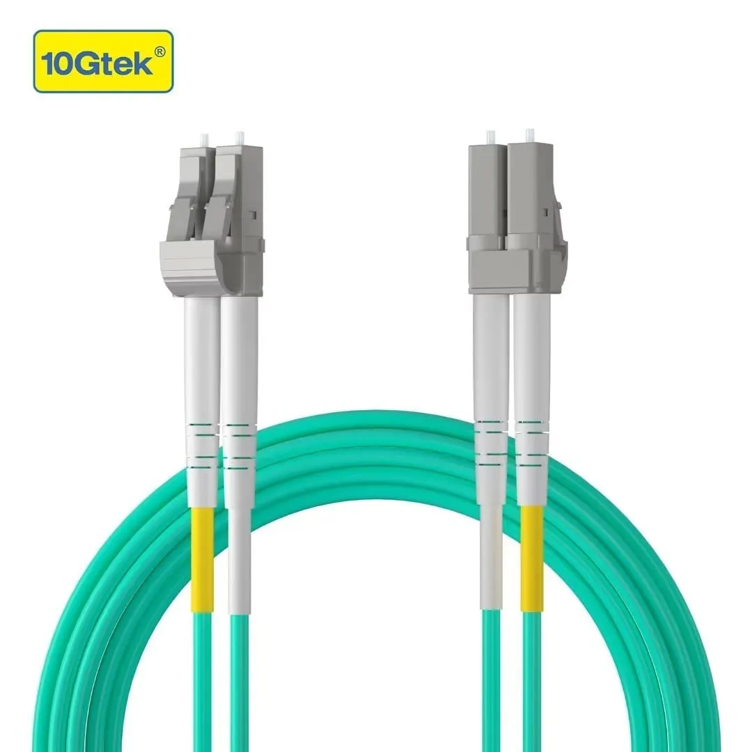 10Gtek OM3 LC a LC Cavo Fibra Ottica 3-Meter, 50/125 Multimodale Duplex LSZH Fiber Optic Patch Cord per SFP, 10G SFP+, Media Converter - immagine 3