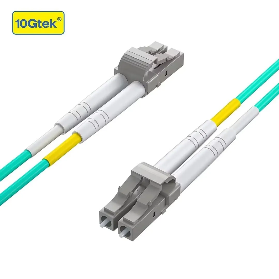10Gtek Fiber Patch Cable - LC to LC OM3 10Gb/Gigabit Multi-Mode Jumper Duplex 50/125μm LSZH Fiber Optic Cord for SFP Transceiver, Aque, 40-Meter(131-ft) - immagine 4
