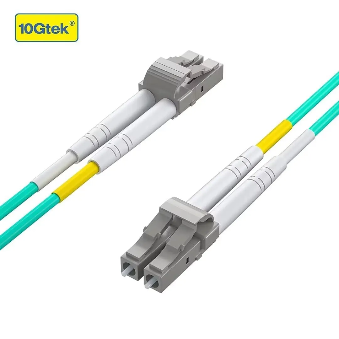 10Gtek [x2 pcs] OM3 LC a LC Cavo Fibra Ottica 20-Meter, 50/125 Multimodale Duplex LSZH Fiber Optic Patch Cord per SFP, 10G SFP+, Media Converter - immagine 4