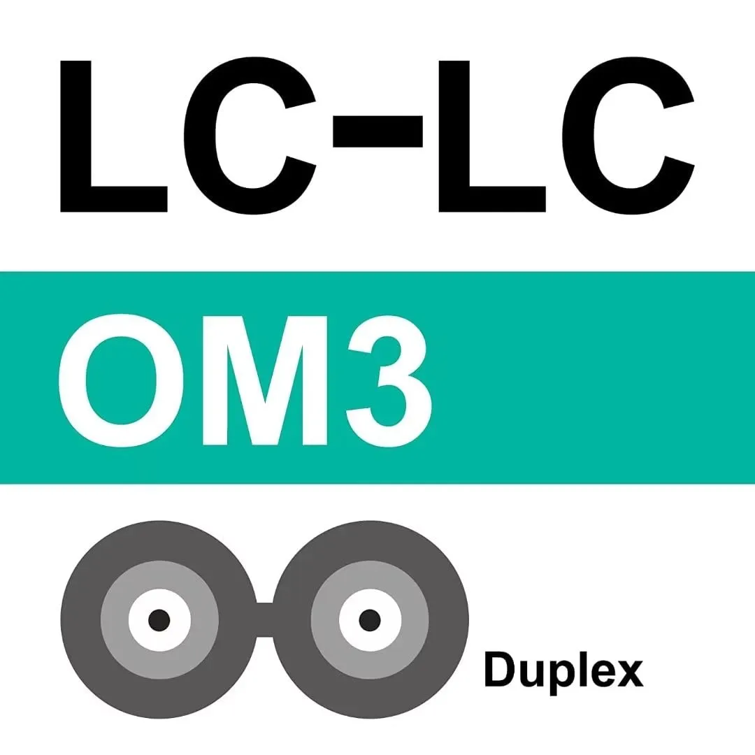 10Gtek [x4 pcs] Fiber Patch Cable - LC to LC OM3 10Gb/Gigabit Multi-Mode Jumper Duplex 50/125μm LSZH Fiber Optic Cord for SFP Transceiver, Aque, 1.5-Meter(4.9-ft) - immagine 5