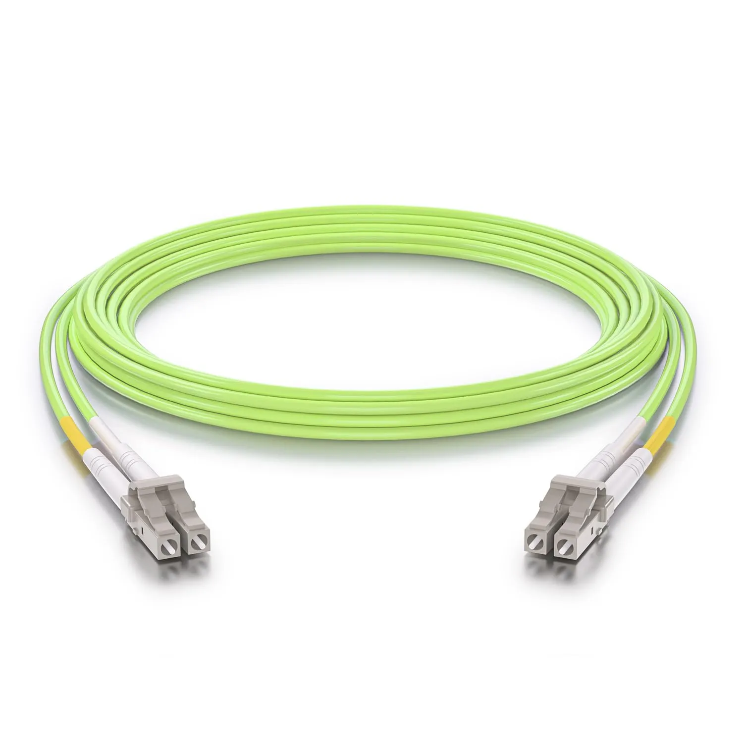 10Gtek LC to LC OM5 Fiber Patch Cable - 1G/10G/40G/100G Multi-Mode Jumper Duplex MMF 50/125μm LSZH Fiber Optic Cord, Green, 7-Meter(22.9-ft) - immagine 1